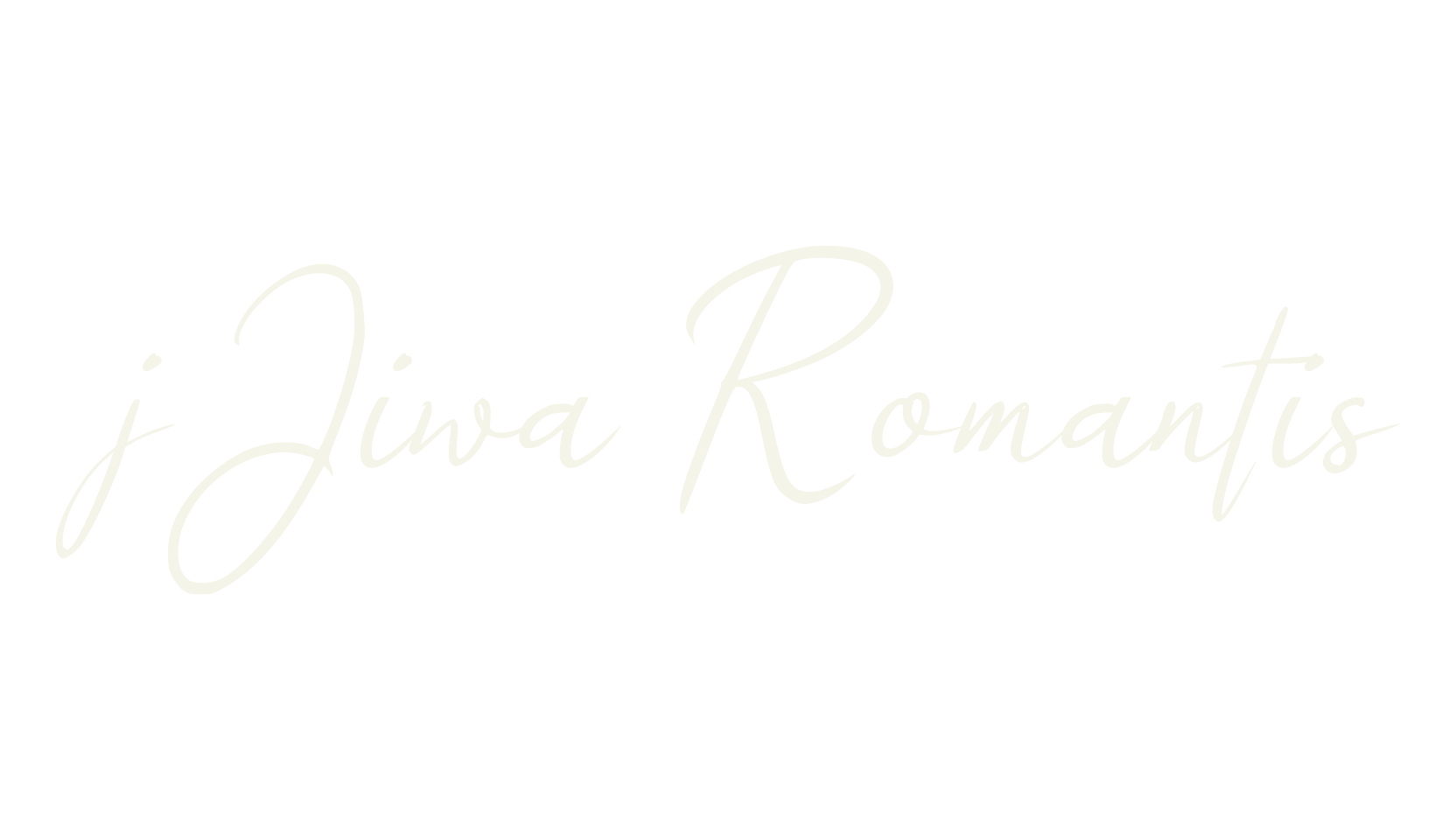 j Jiwa Romantis, cursive font preview