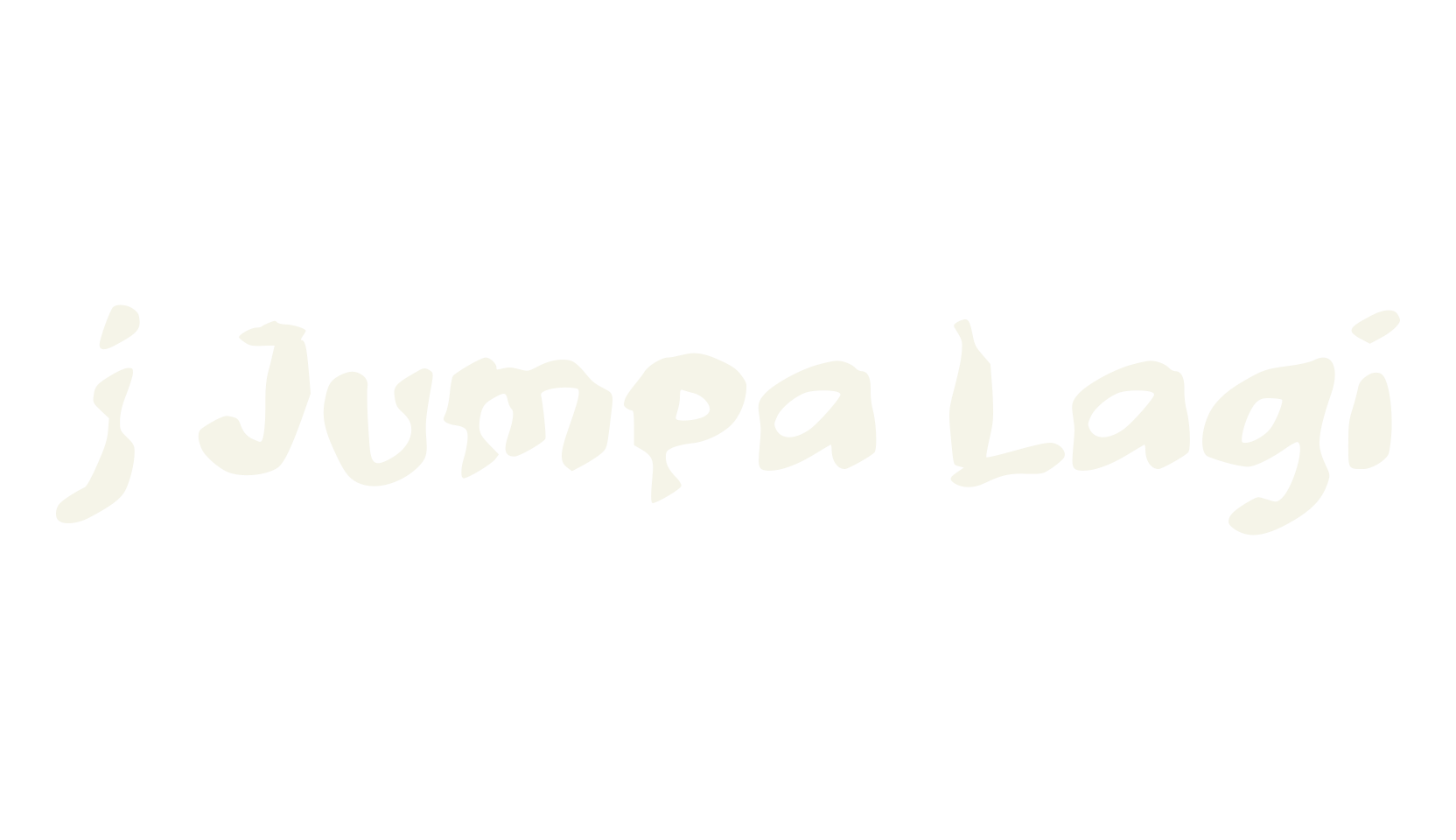 j Jumpa Lagi, cute font preview