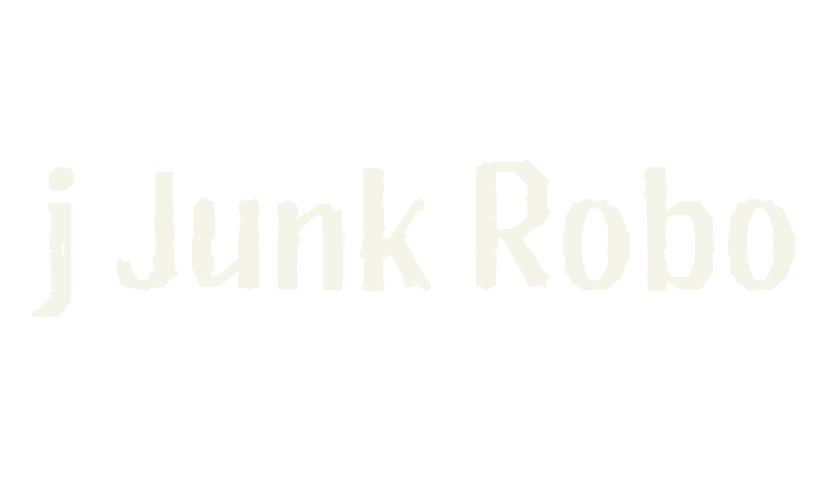 j Junk Robo, cyber font preview