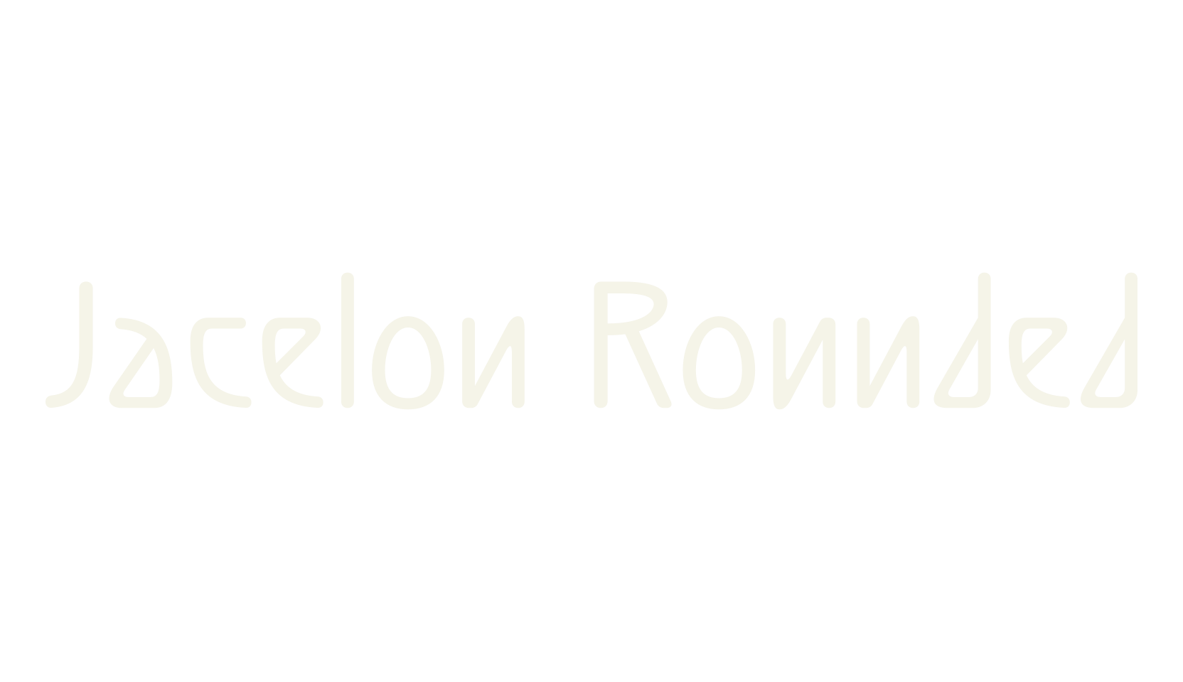 Jacelon Rounded, art deco font preview