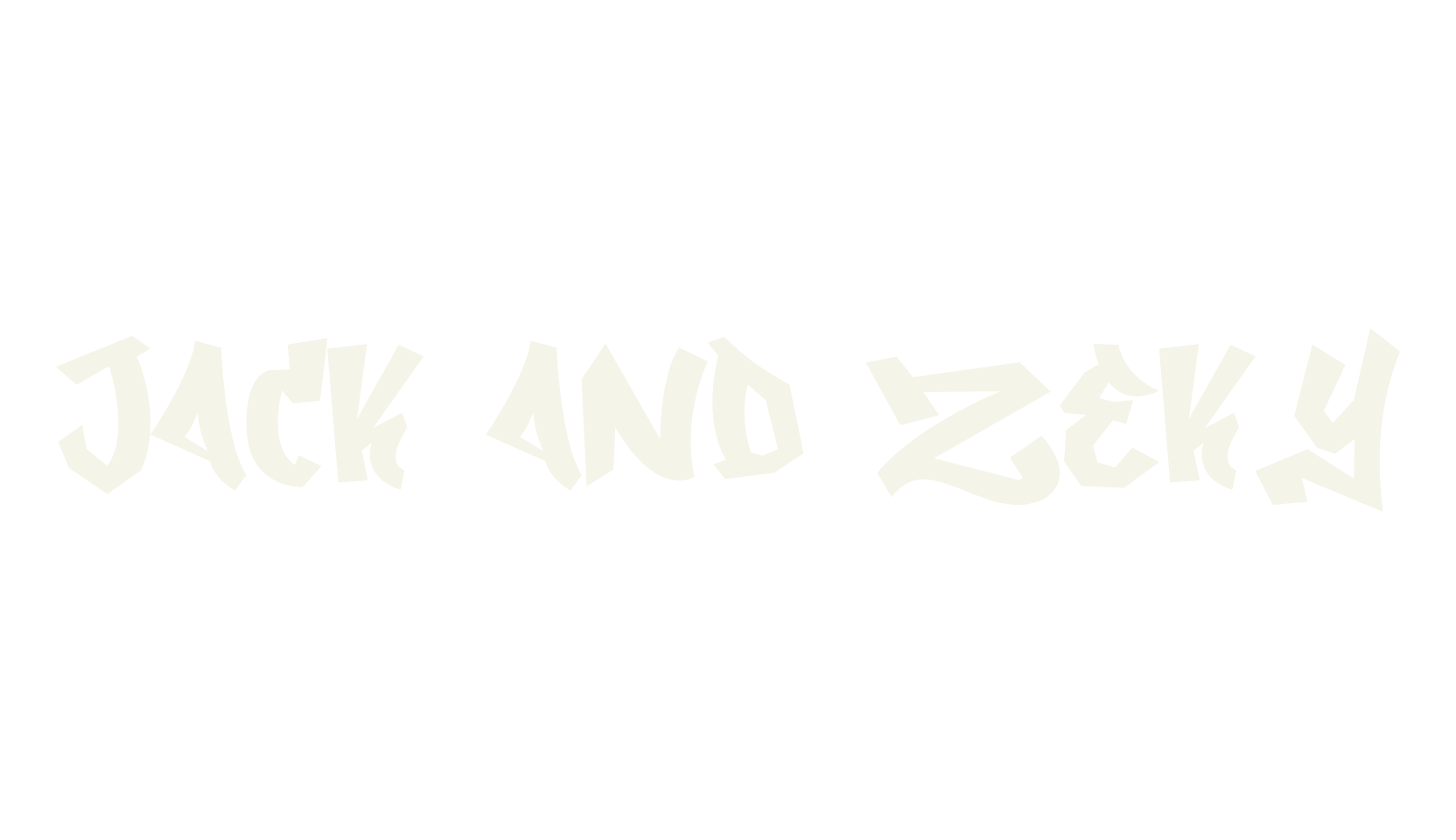 Jack and Zeky, graffiti font preview