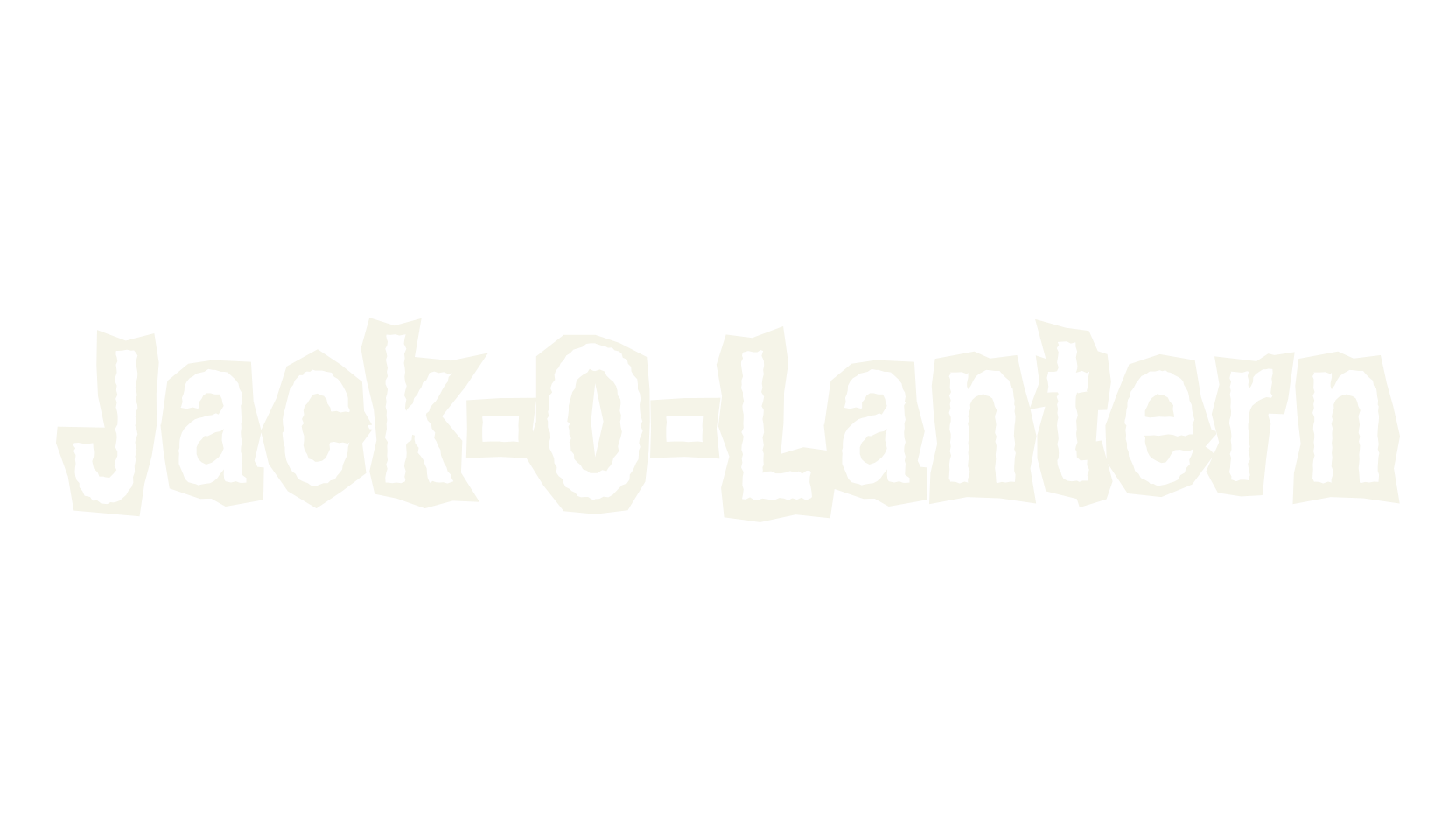 Jack-O-Lantern, display market font preview