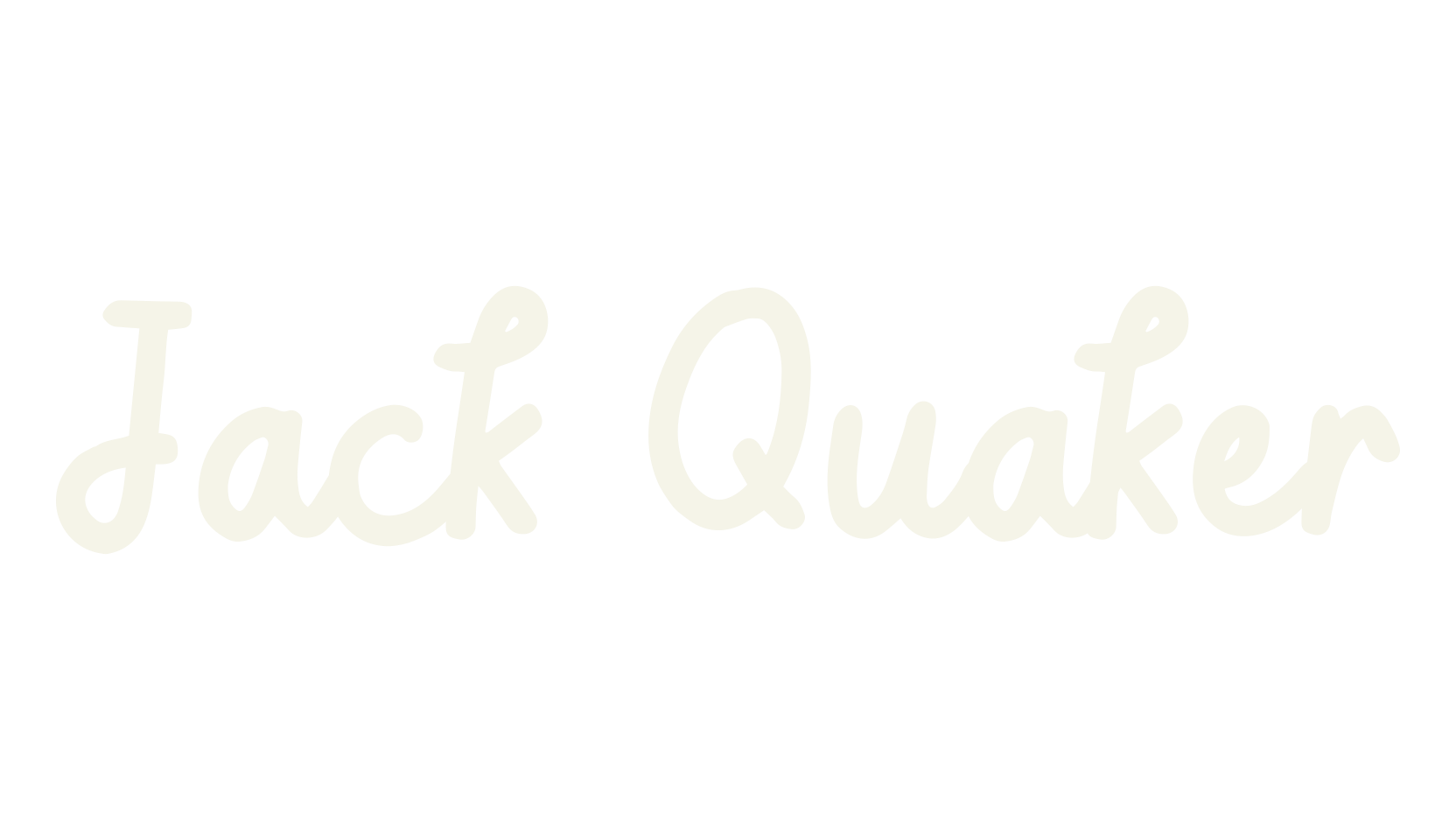Jack Quaker, cursive font preview