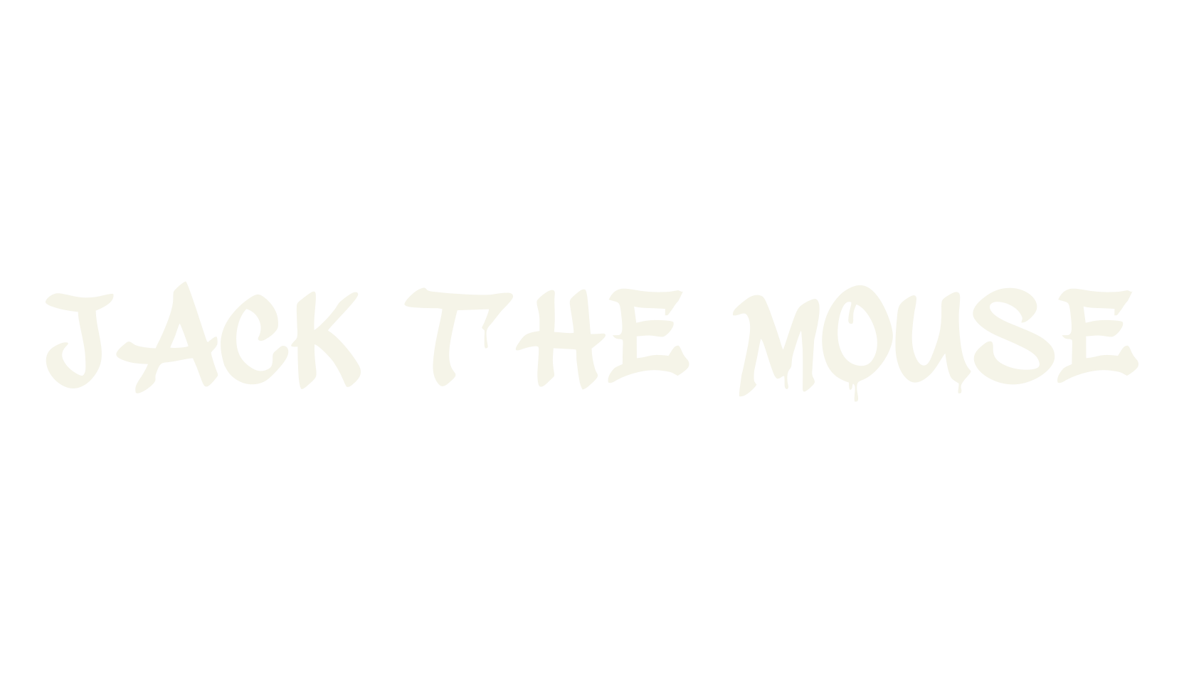 Jack The Mouse, graffiti font preview
