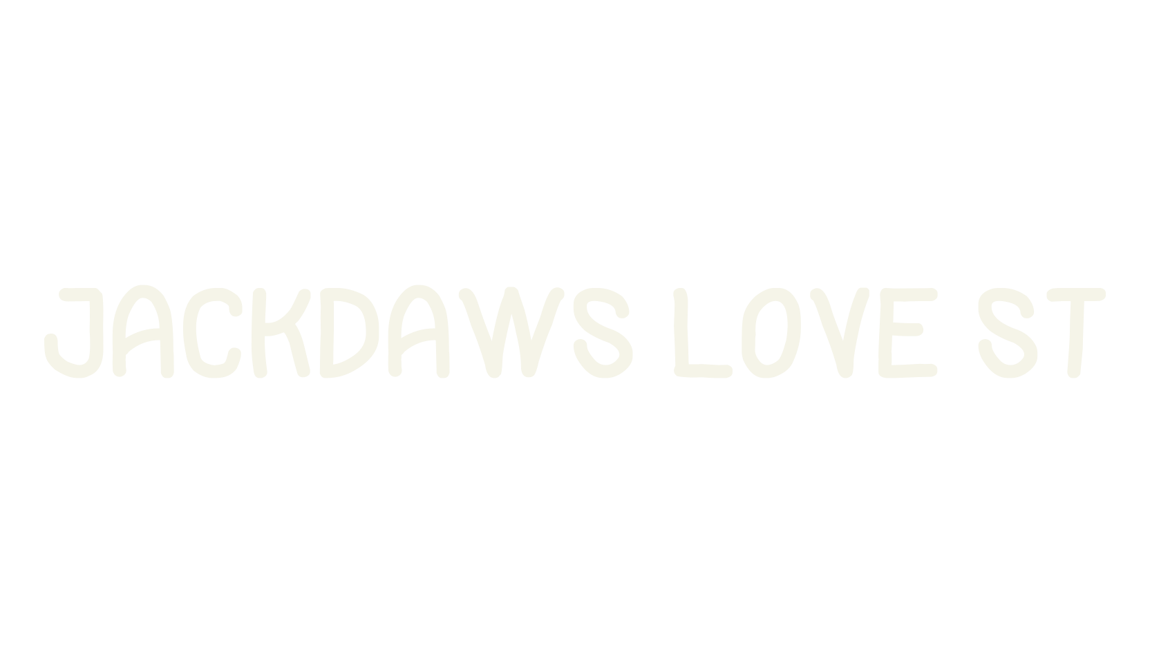 Jackdaws Love St, display font preview