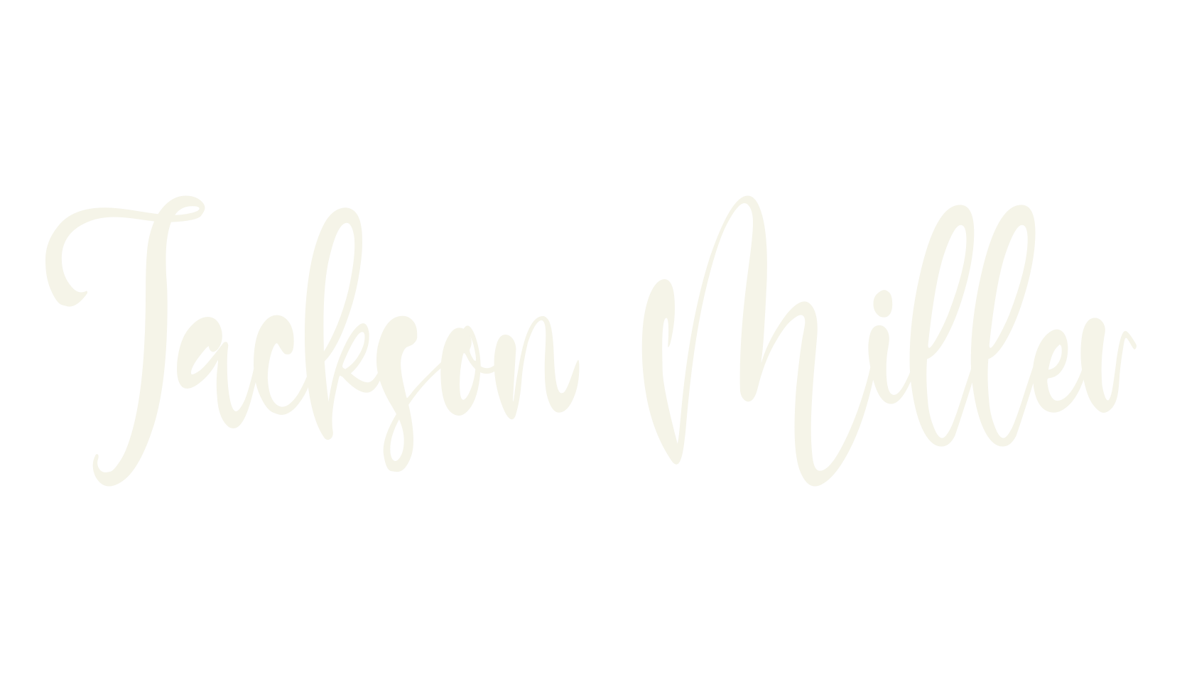 Jackson Miller, modern font preview
