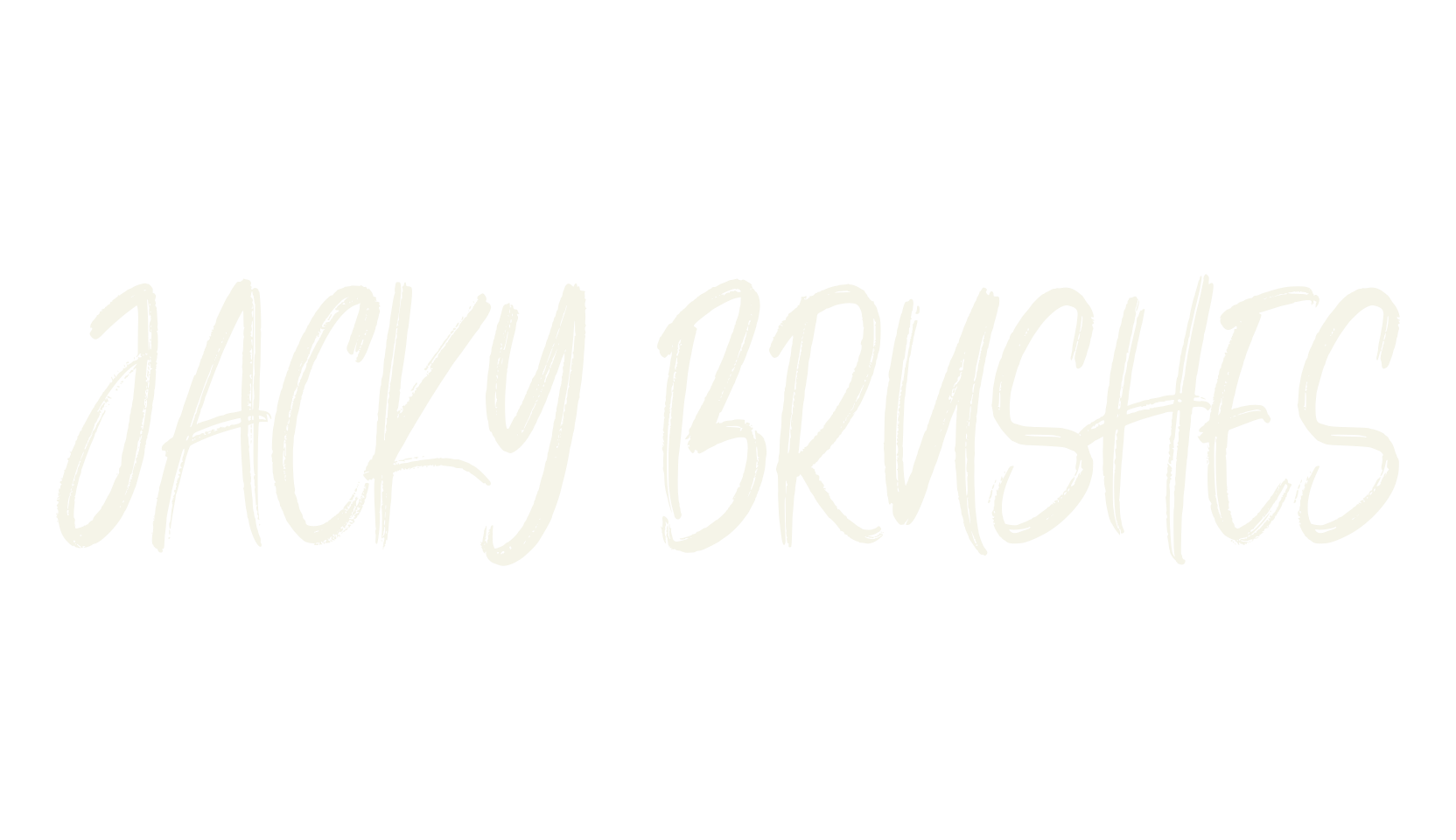 Jacky Brushes, all caps font preview