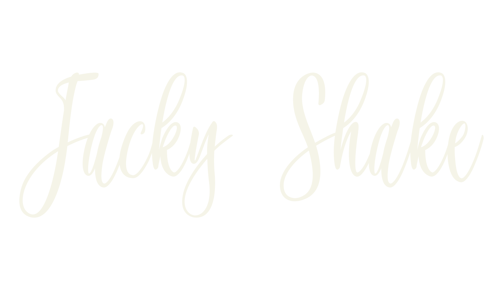 Jacky Shake, lettering font preview