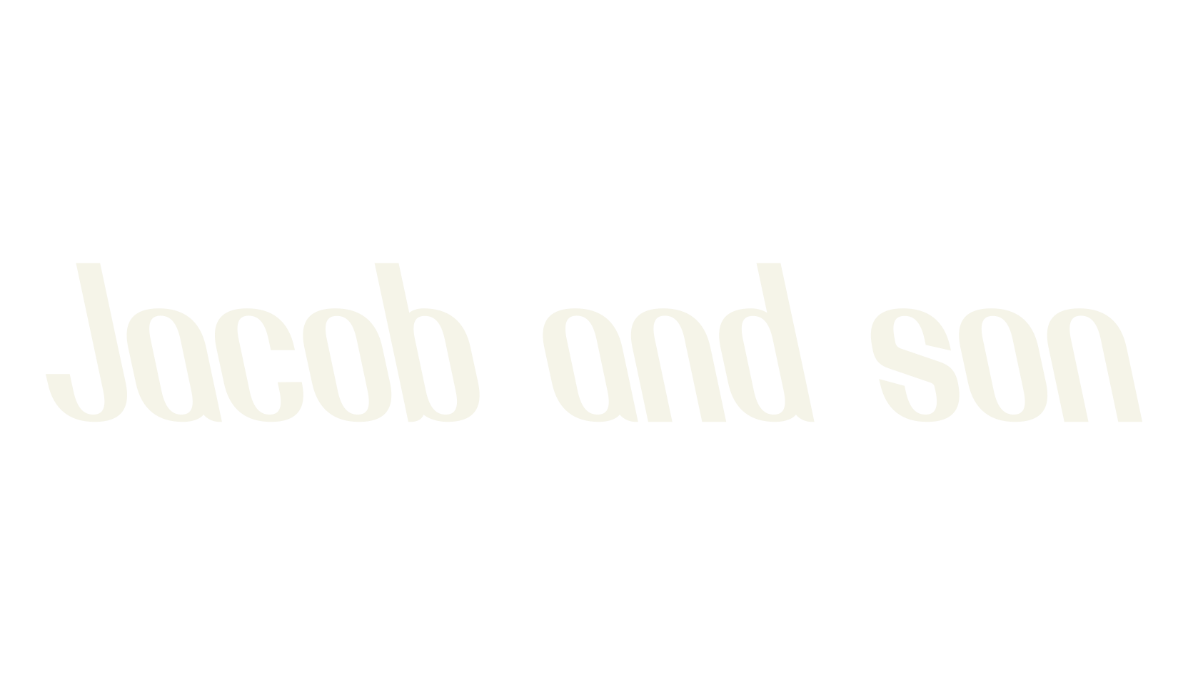 Jacob and son, sans font preview