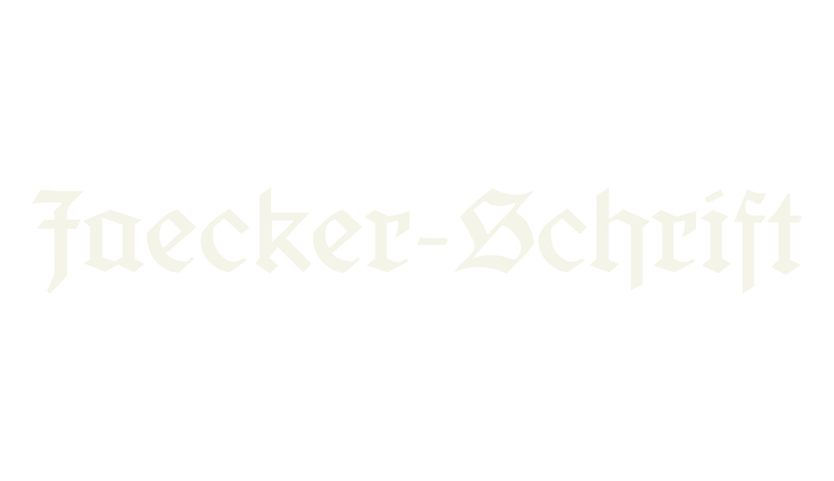 Jaecker-Schrift, old english font preview