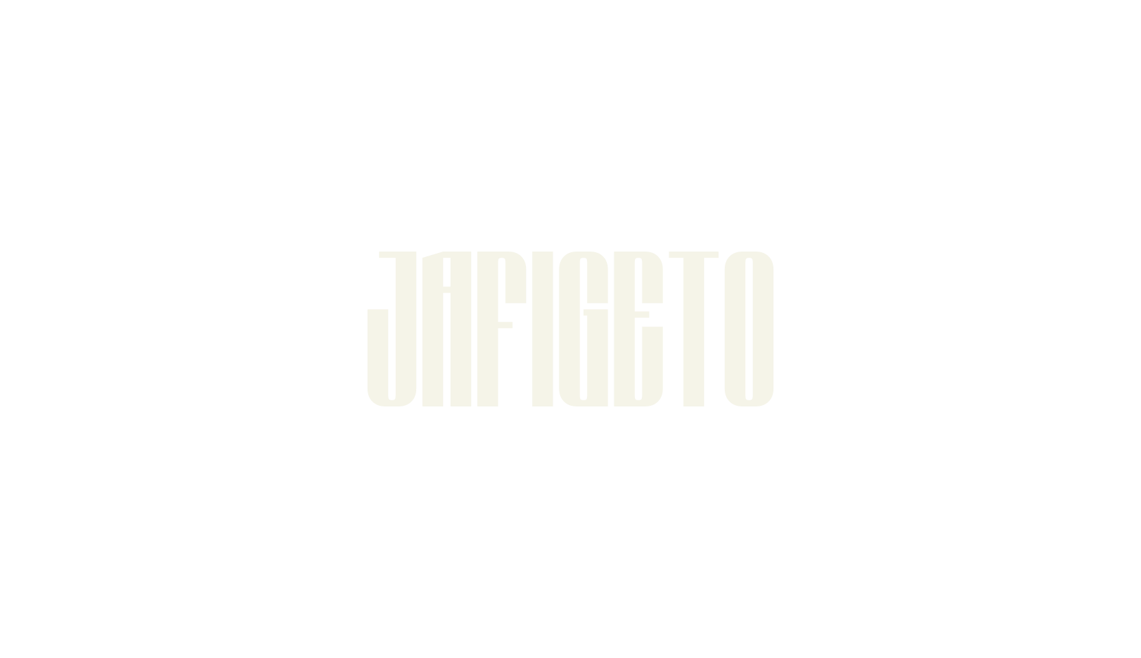 JAFIGETO, poster font preview