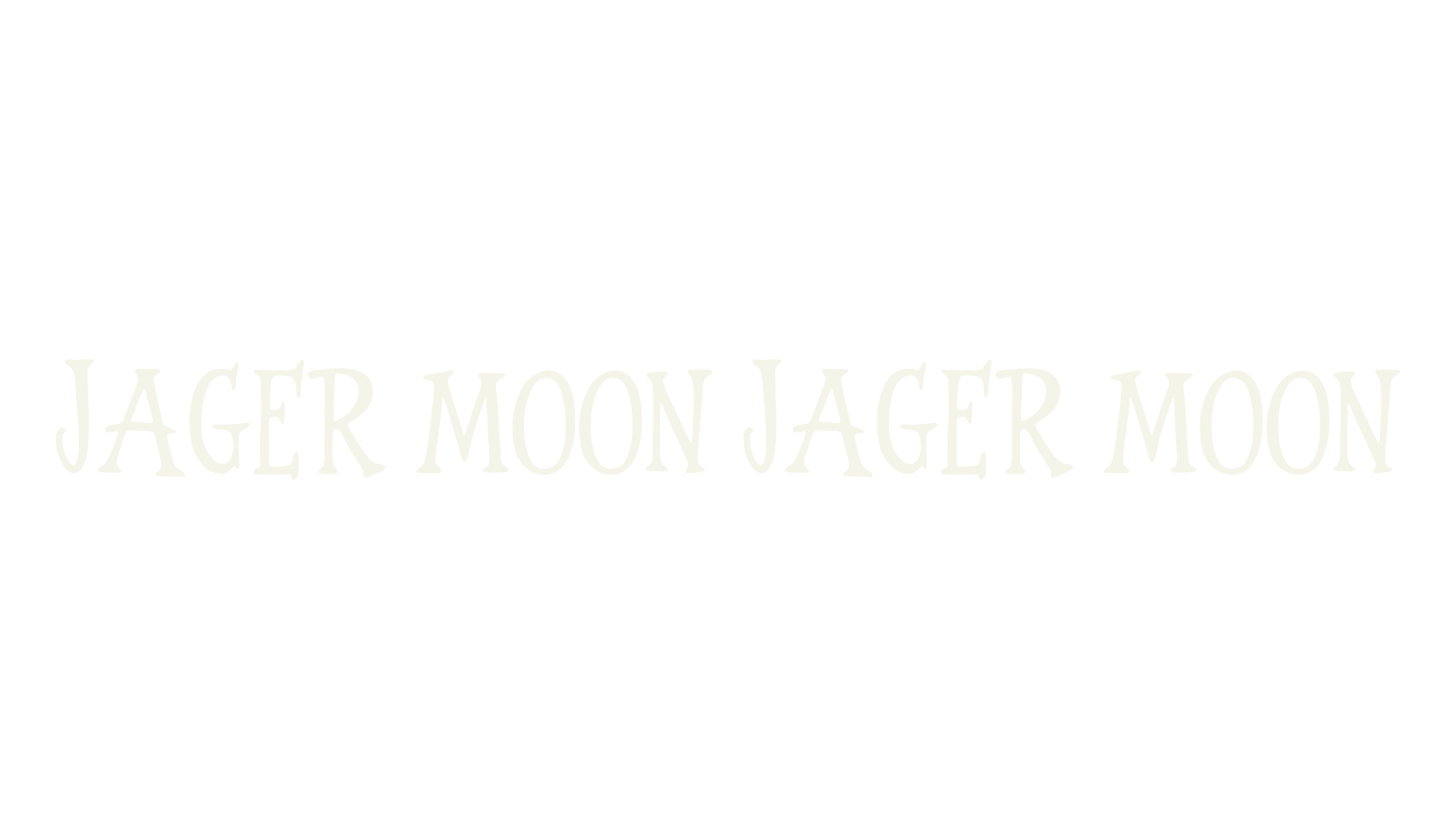 Jager Moon Jager Moon, mythical font preview