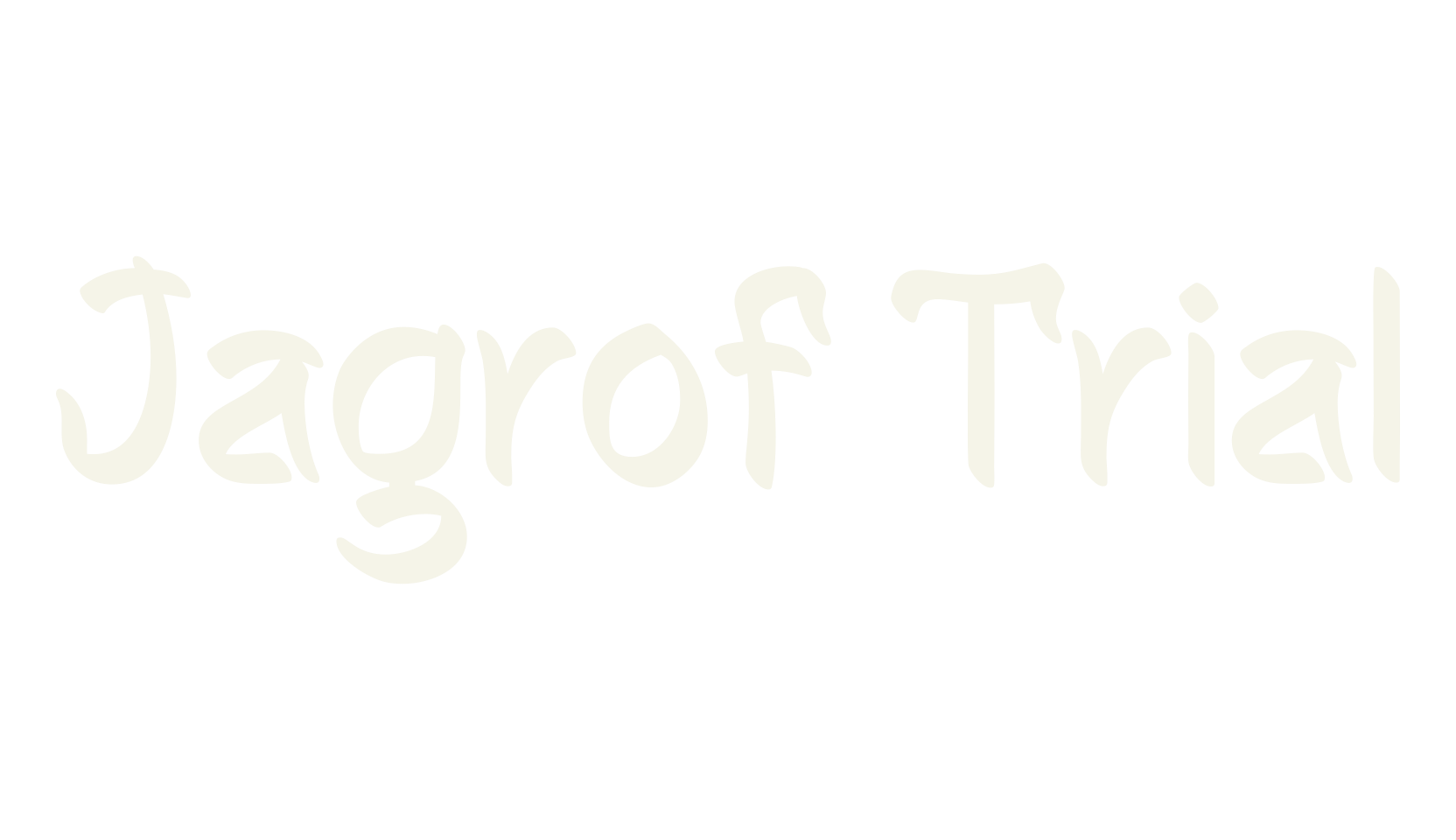 Jagrof Trial, graffiti font preview