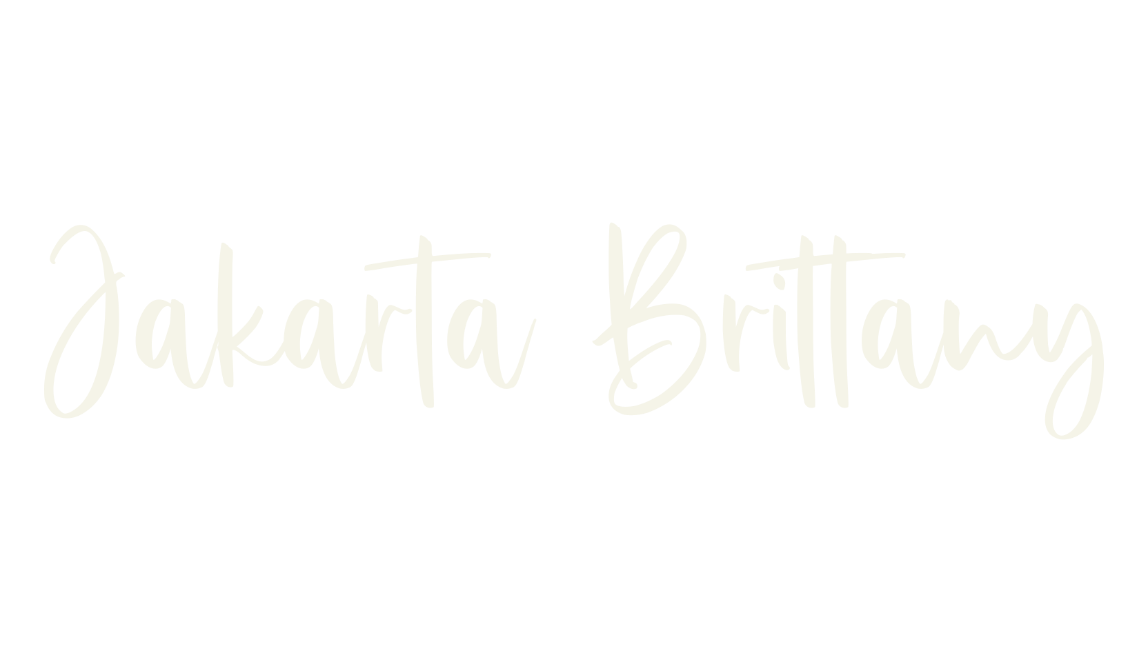 Jakarta Brittany, fancy font preview