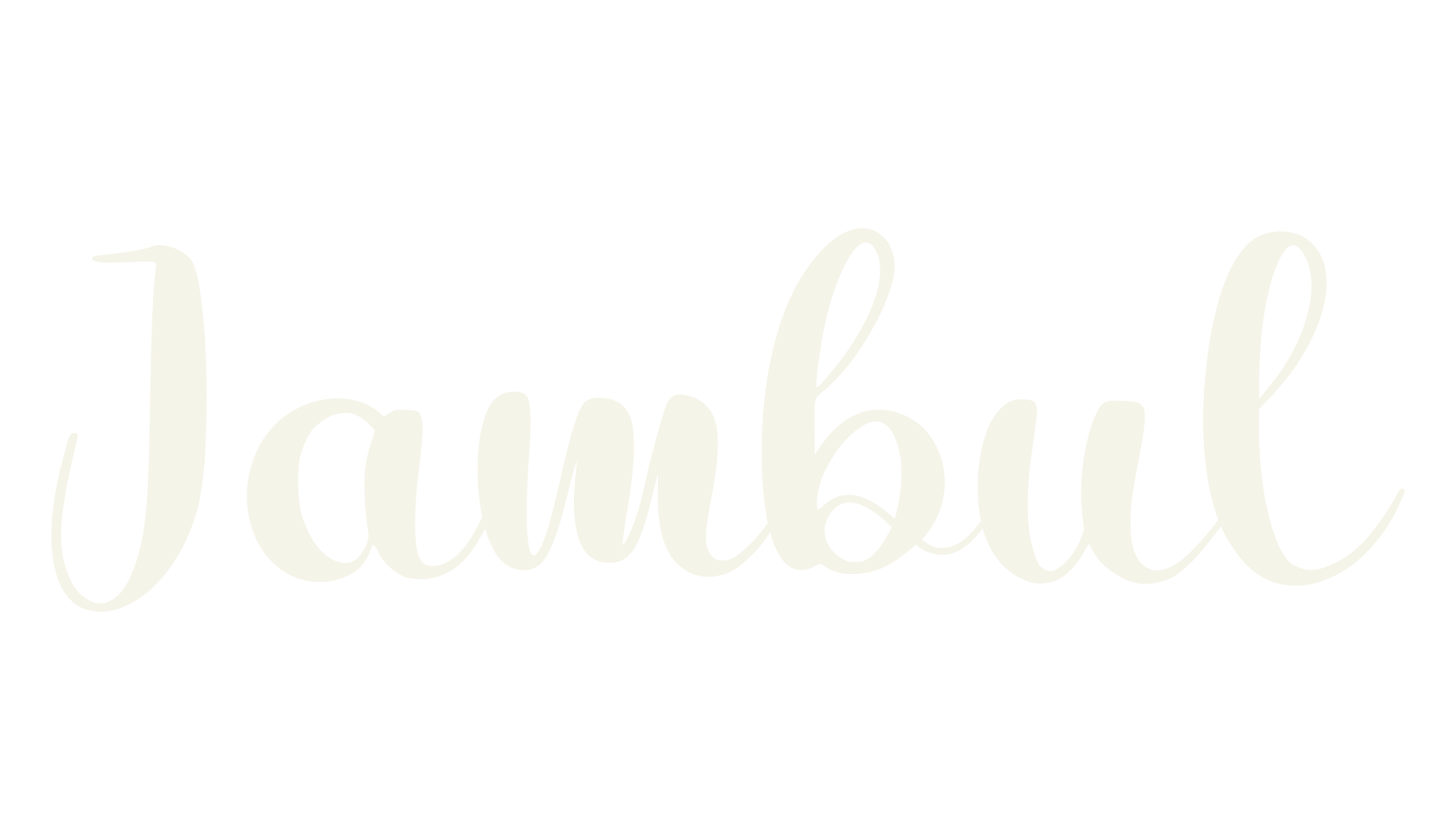 Jambul, lettering font preview