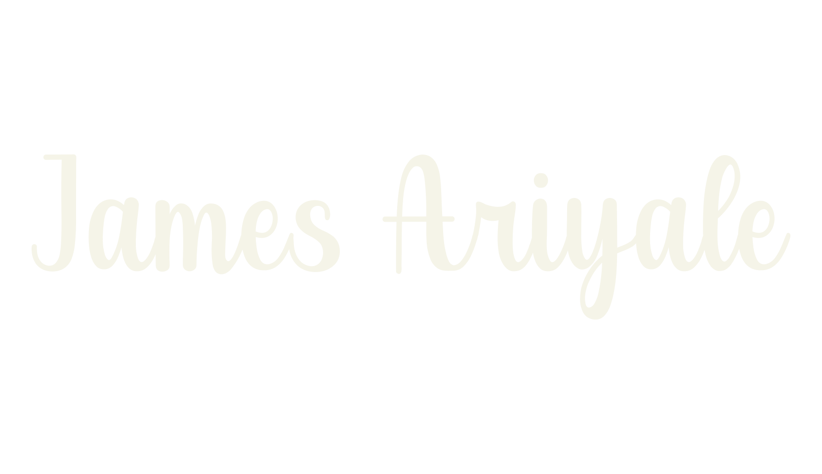 James Ariyale, calligraphy font preview