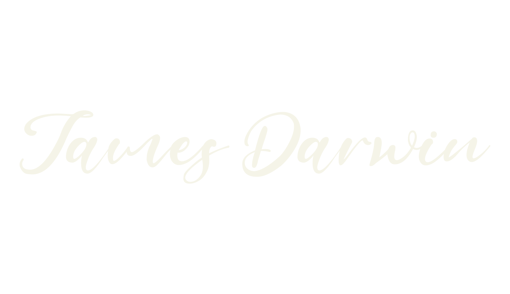 James Darwin, fashion sign font preview
