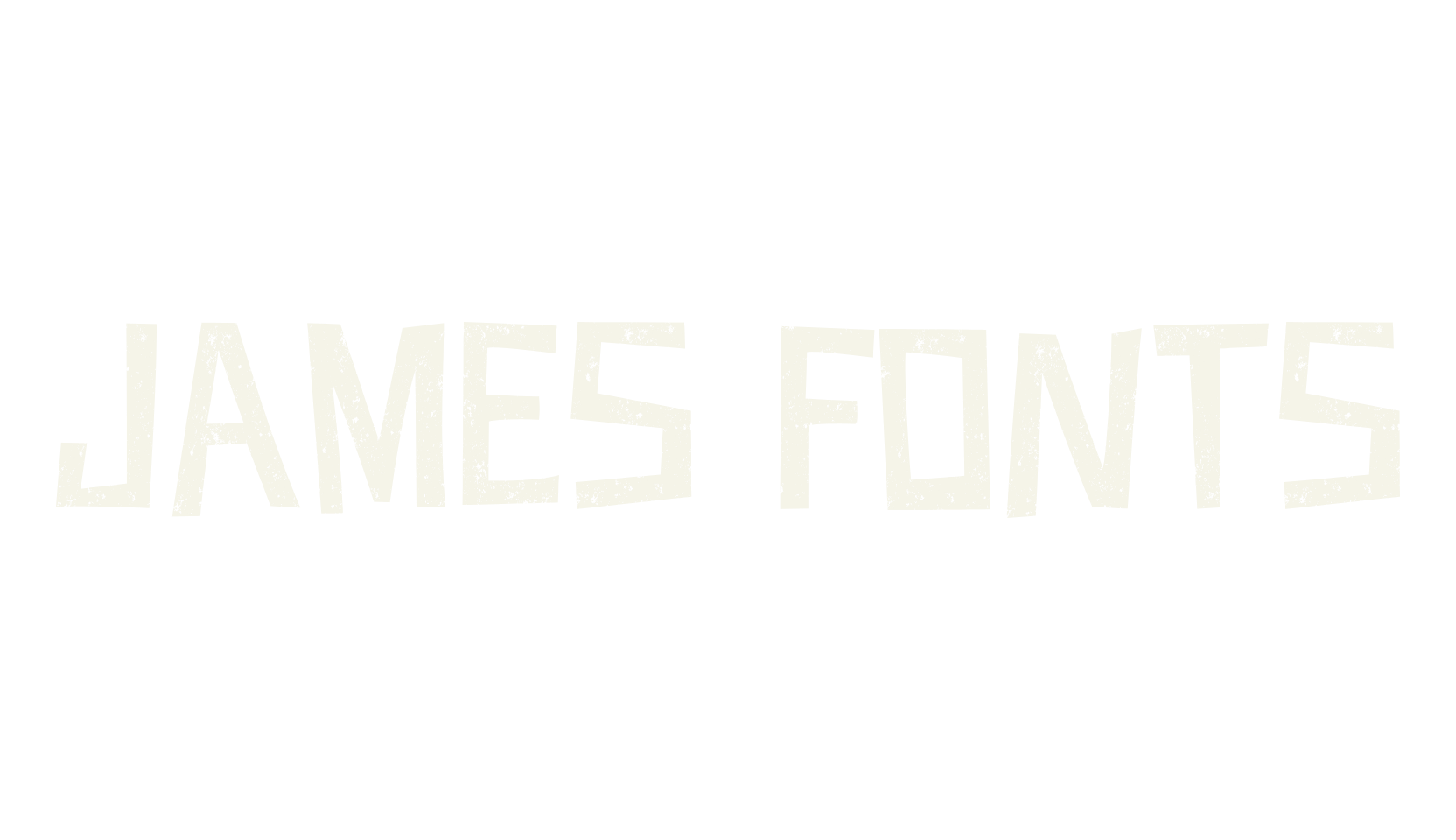 JAMES FONTS, comic font preview