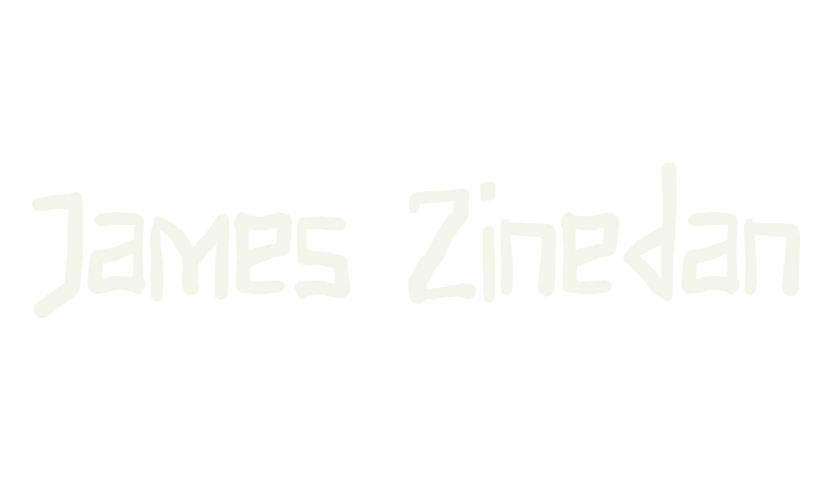 James Zinedan, hand drawn font preview