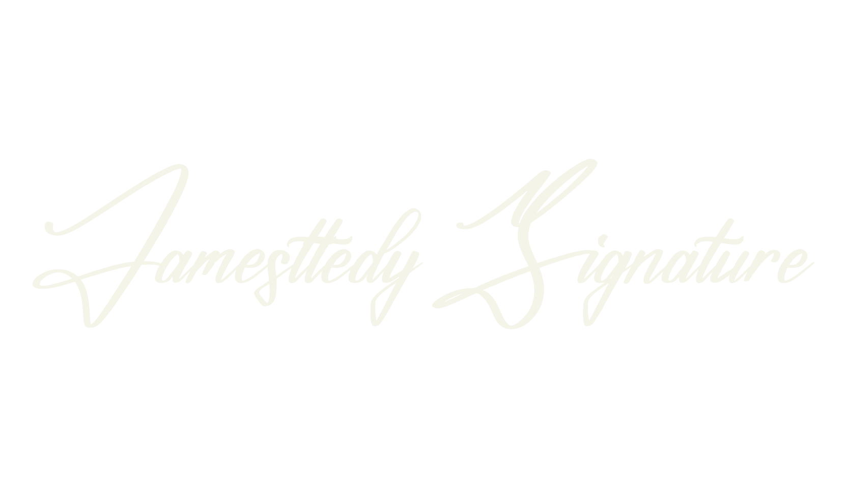 Jamesttedy Signature, script font preview
