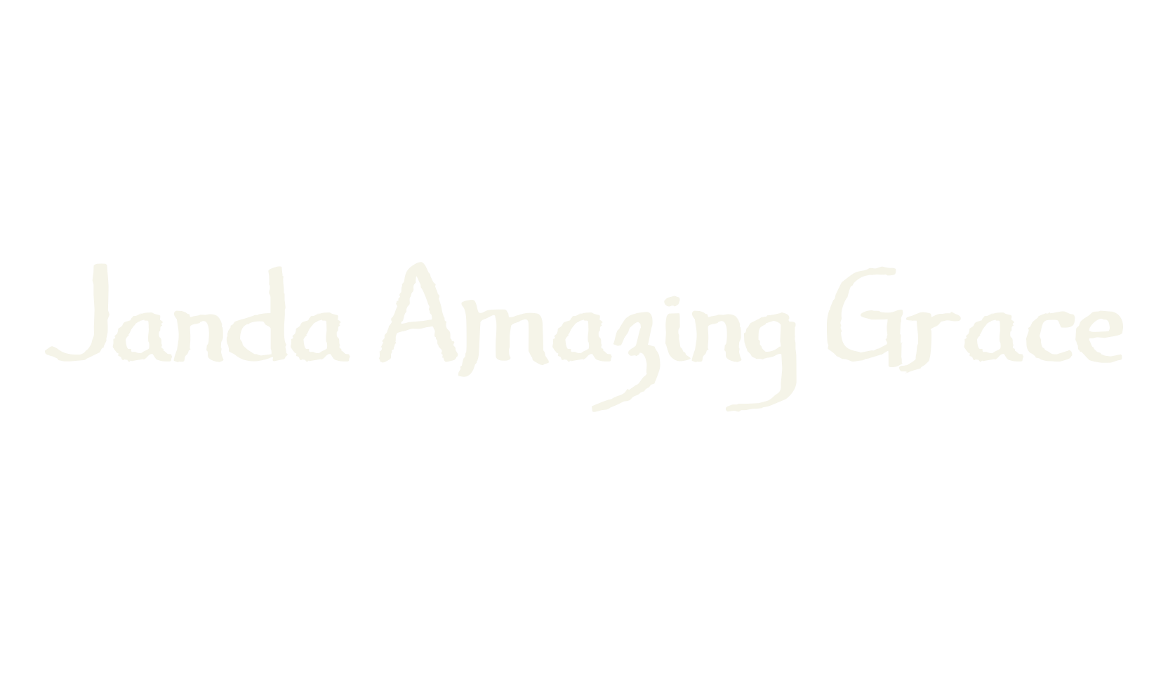Janda Amazing Grace, fashion script font preview