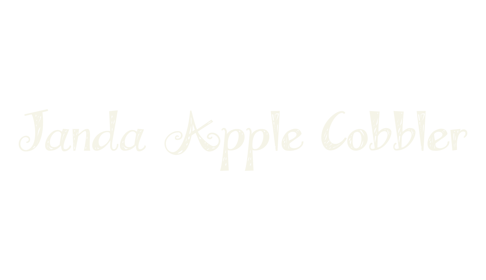 Janda Apple Cobbler, handwritten font preview