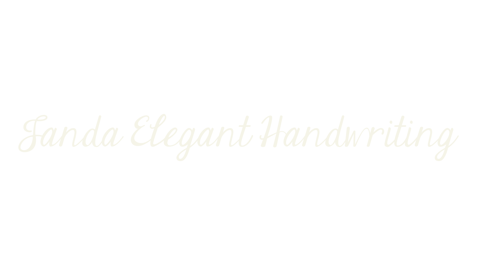 Janda Elegant Handwriting, handwritten font preview