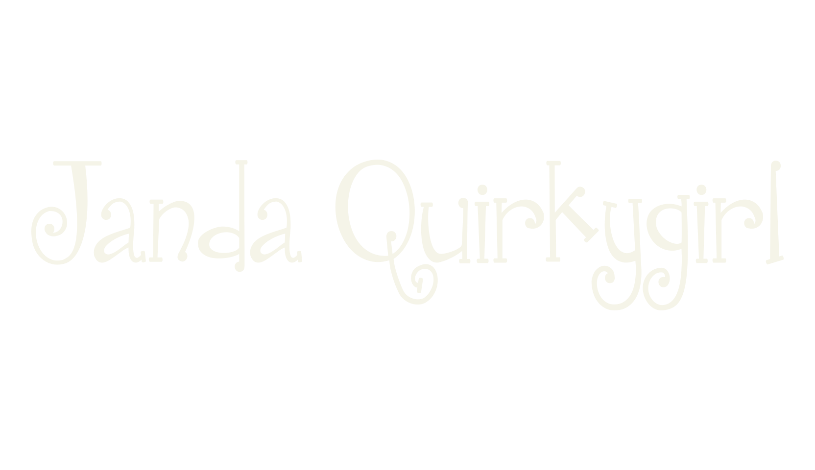 Janda Quirkygirl, handwritten font preview