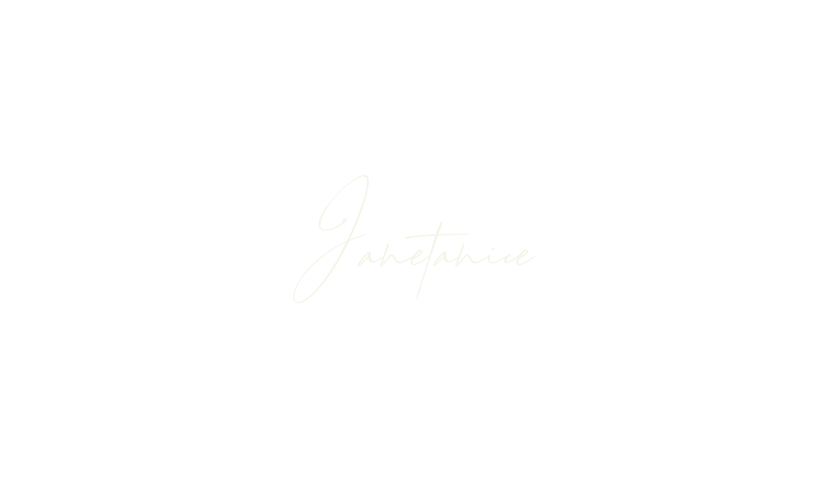 Janetanice, signature font preview