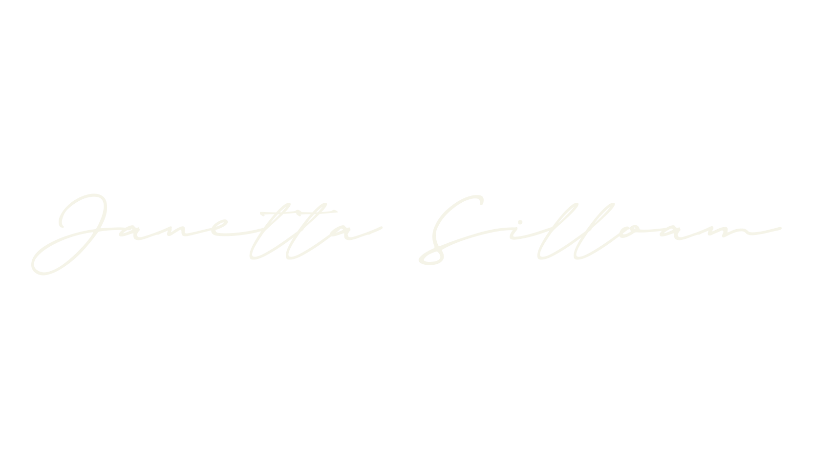 Janetta Silloam, signature font preview