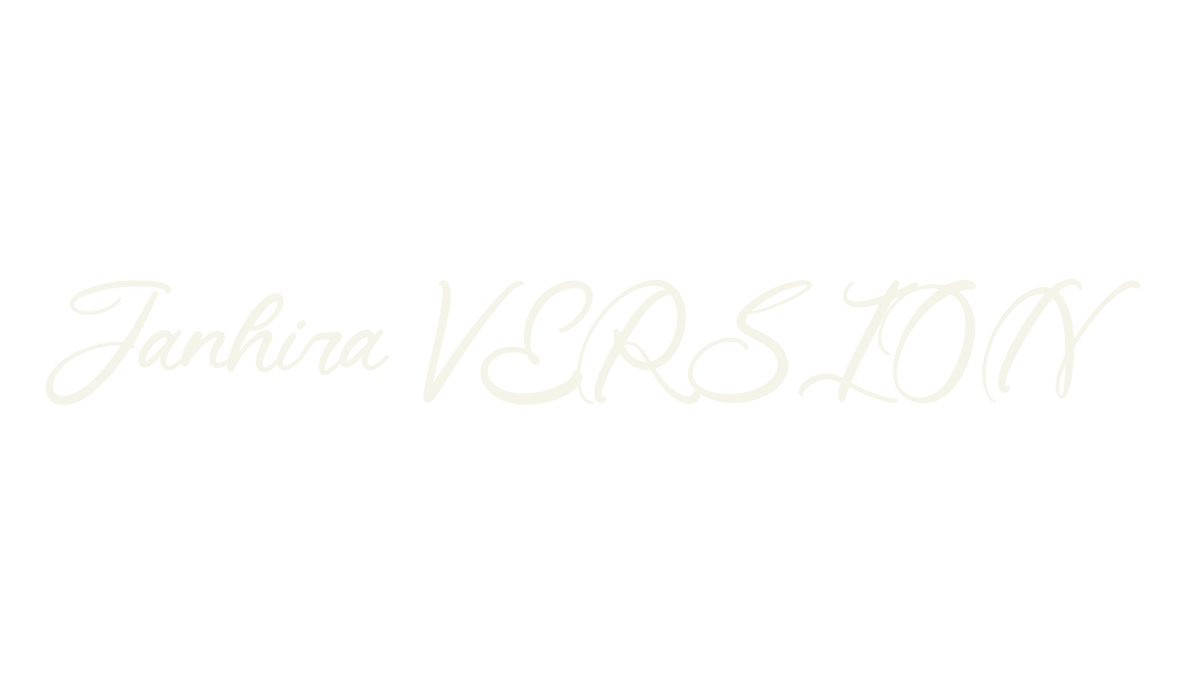 Janhira VERSION, script font preview