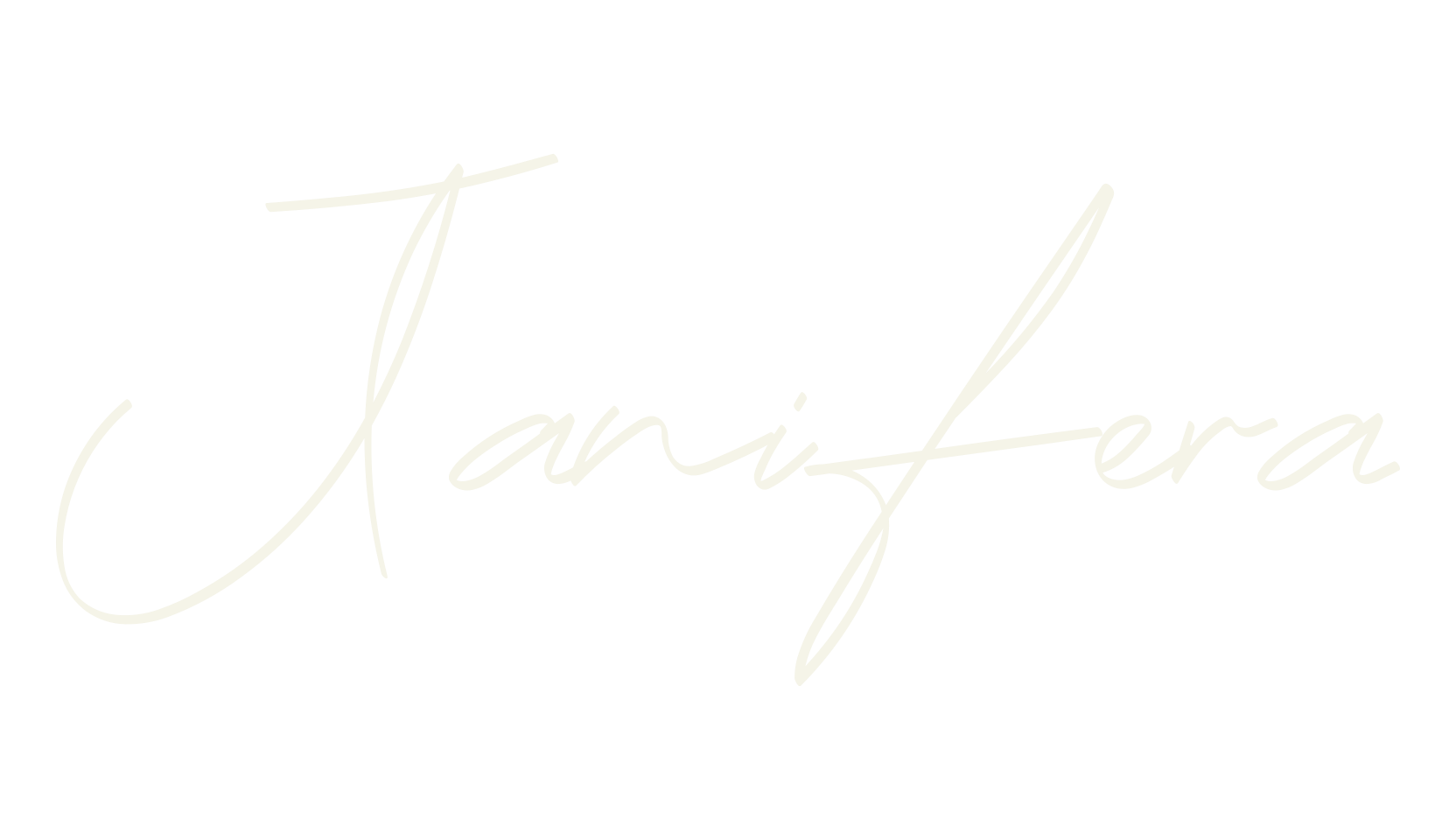Janifera, handwriting font preview