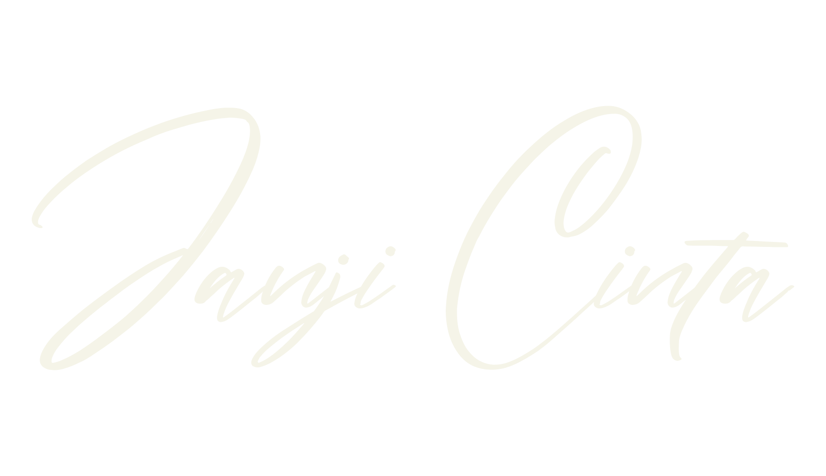 Janji Cinta, signature font preview