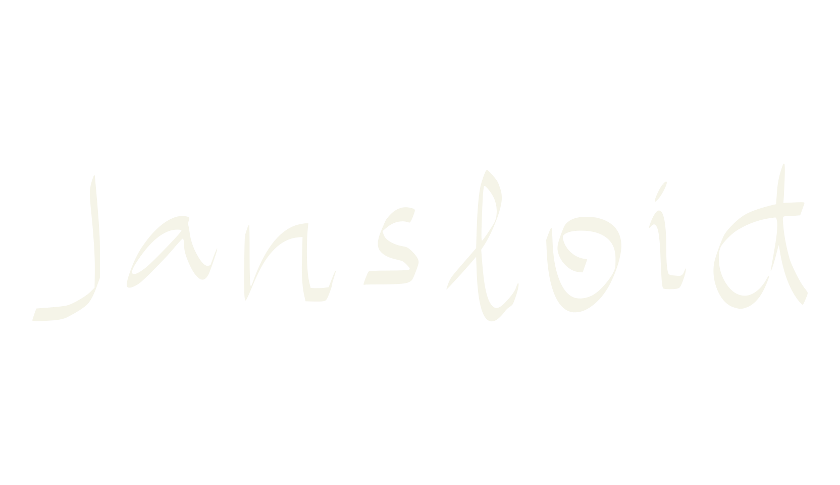 Jansloid, calligraphy font preview