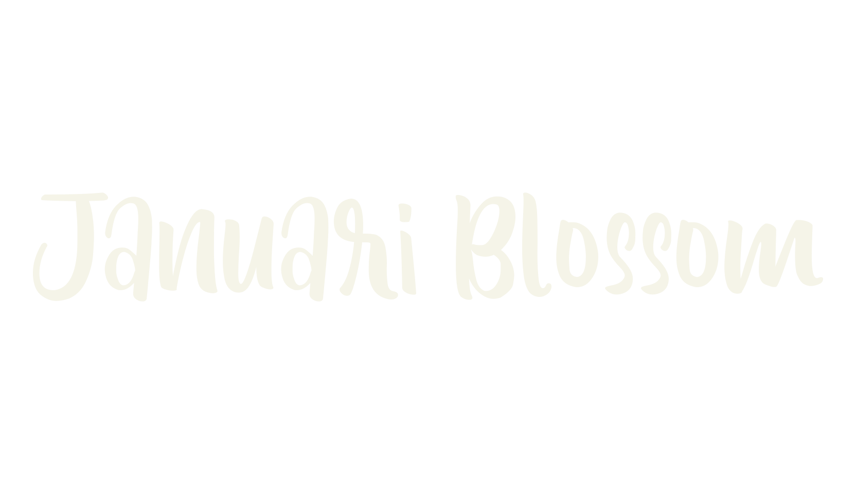 Januari Blossom, cute font preview