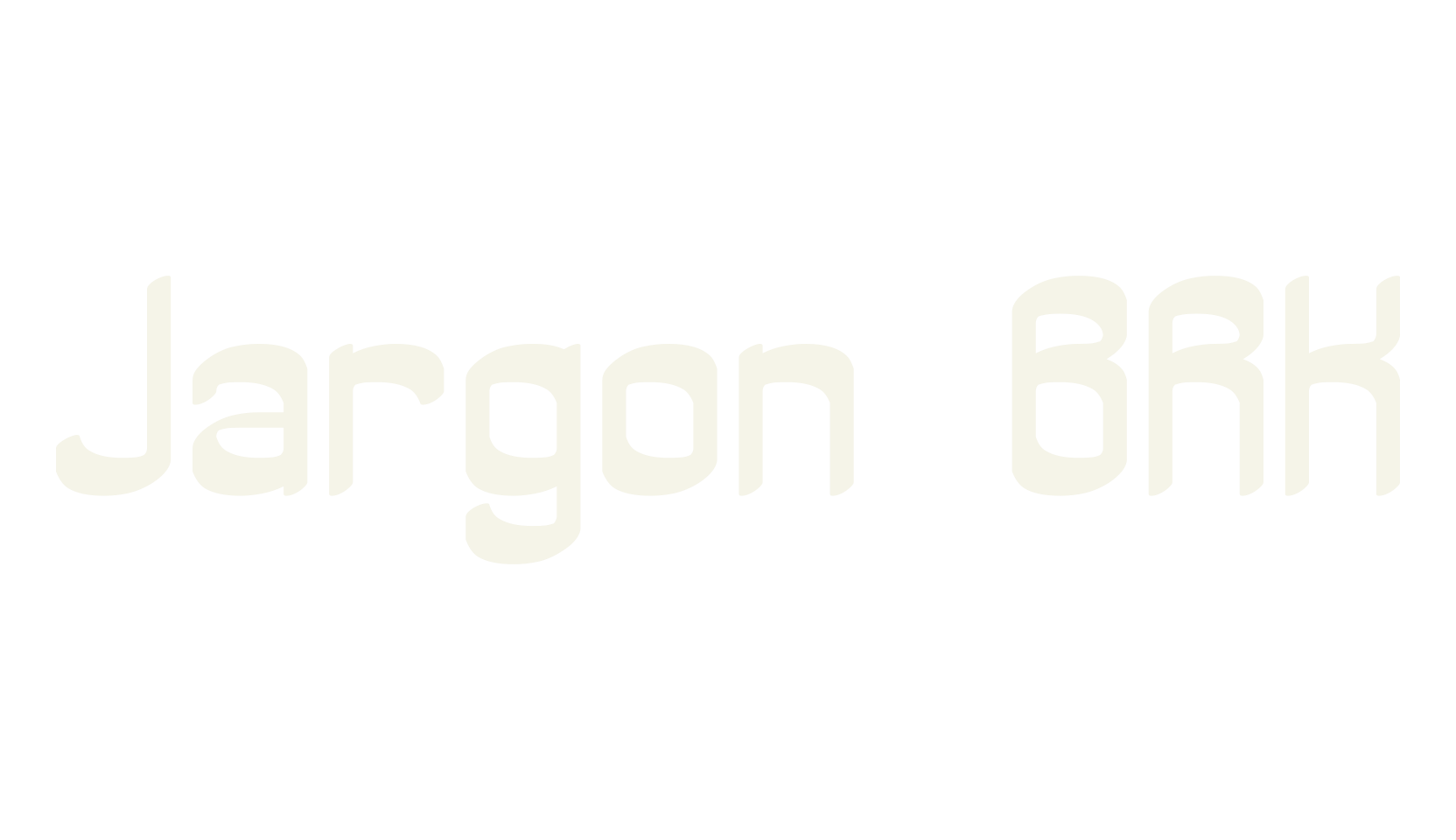 Jargon BRK, display font preview