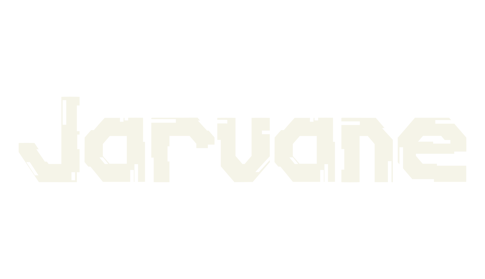 Jarvane, pixel font preview