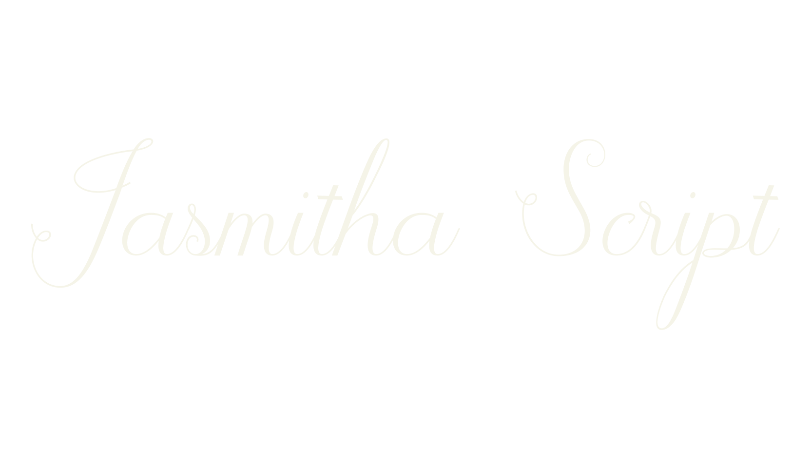 Jasmitha Script, script font preview