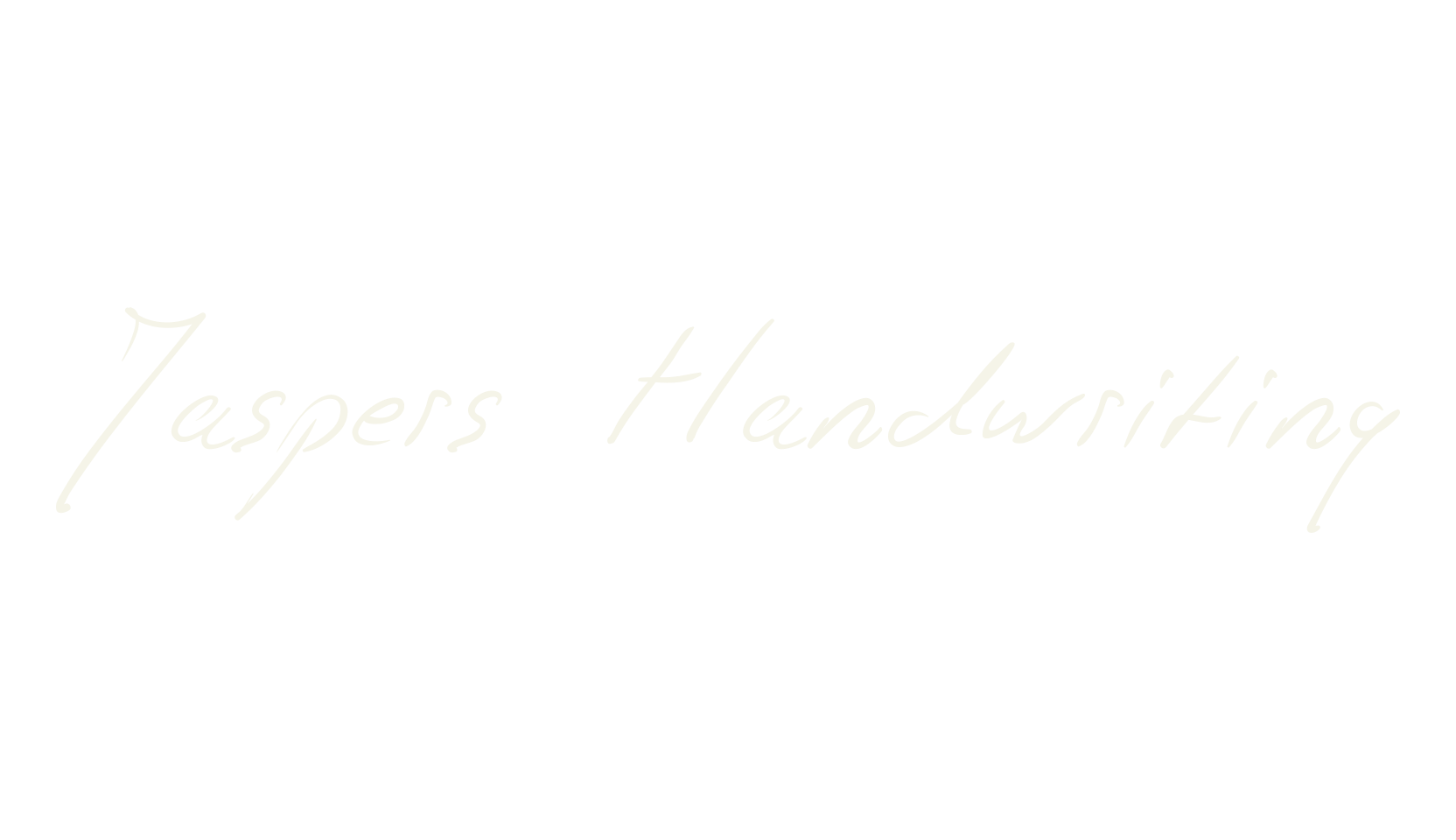 Jaspers Handwriting, handwriting font preview
