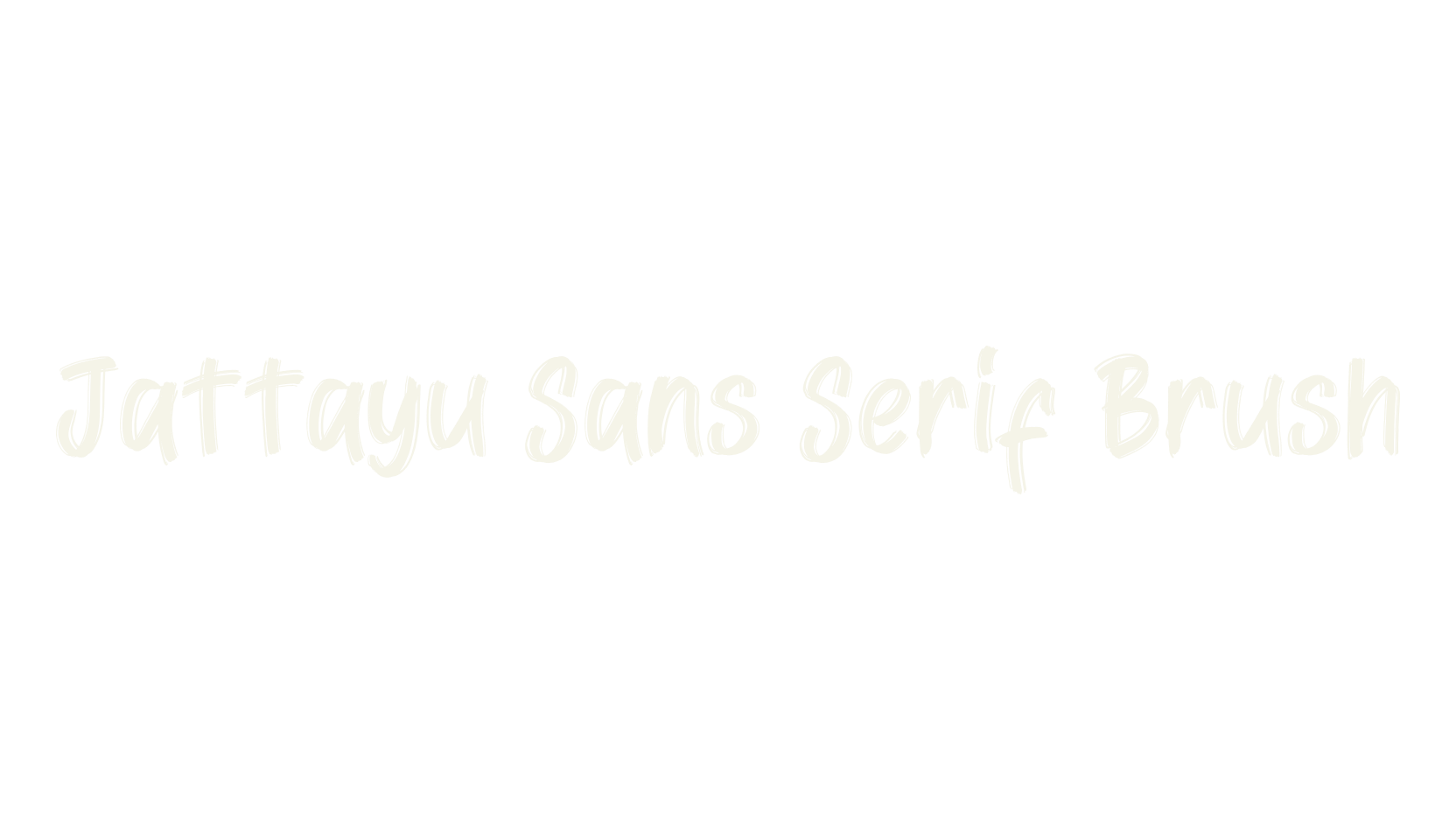 Jattayu Sans Serif Brush, handwritten font preview