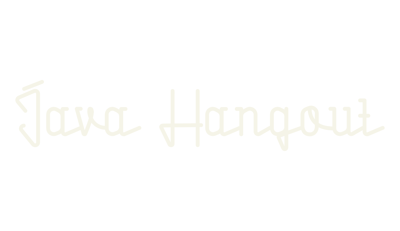 Java Hangout, serif font preview