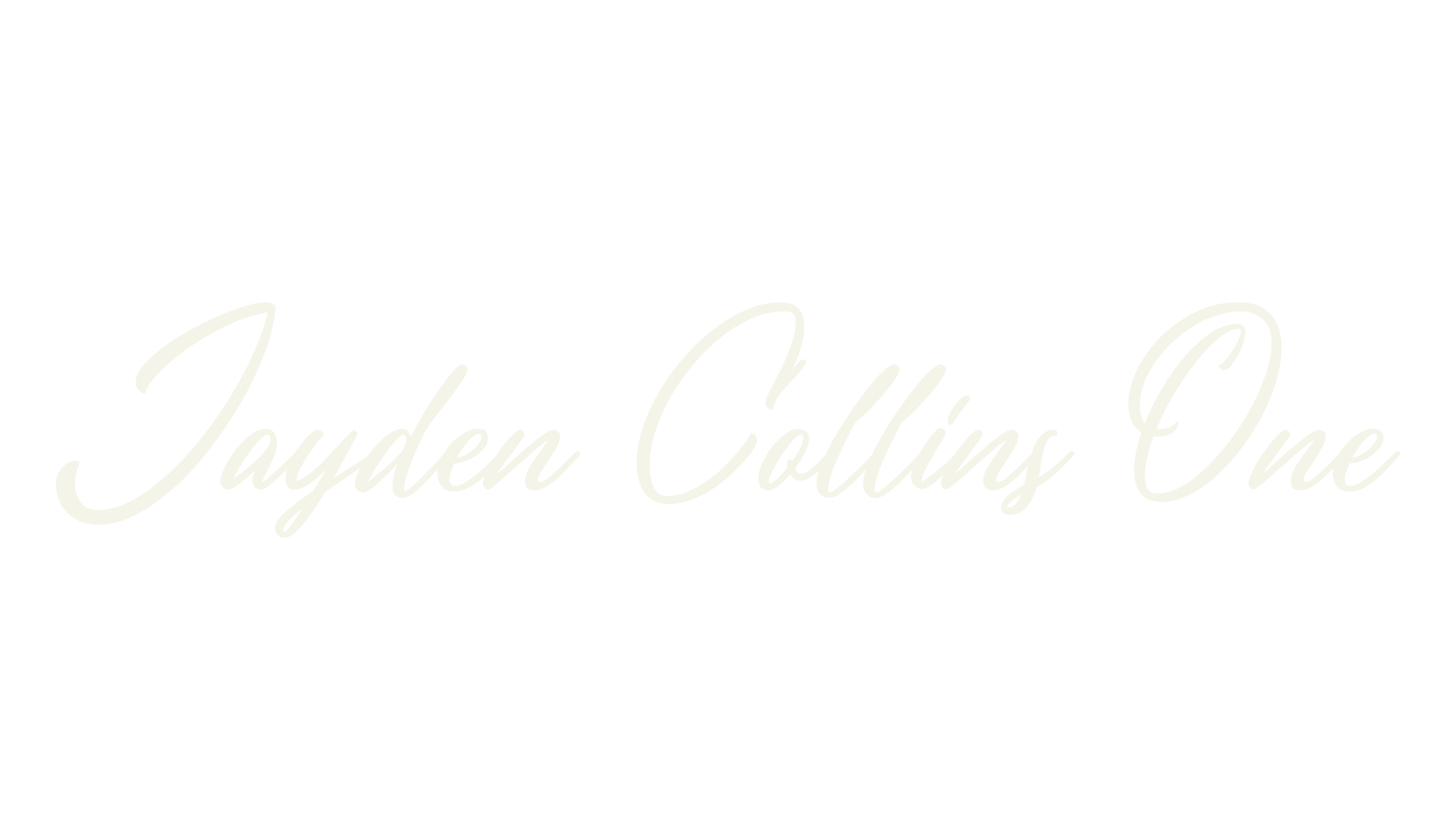 Jayden Collins One, fashion sign font preview