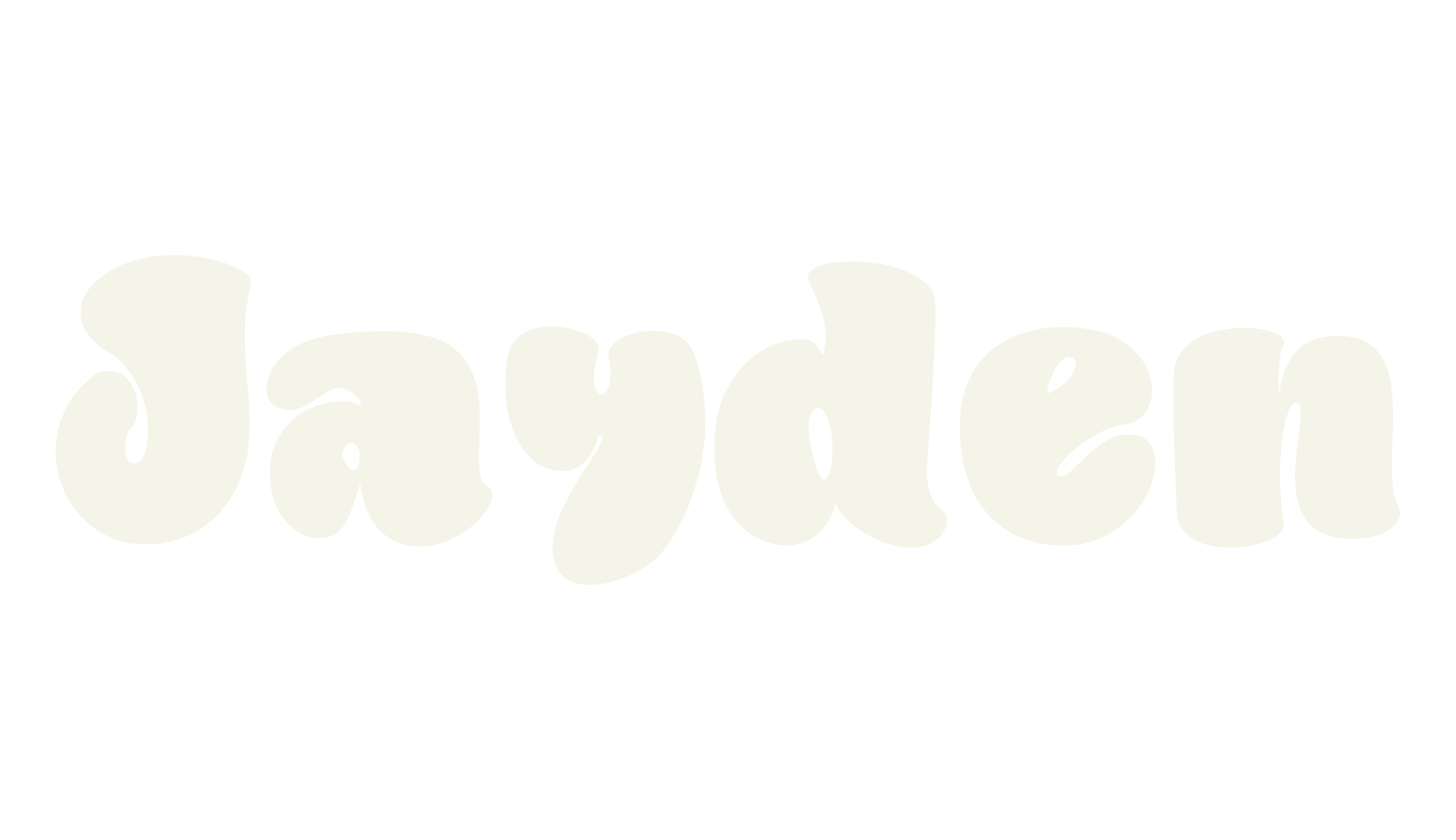 Jayden, cursive font preview