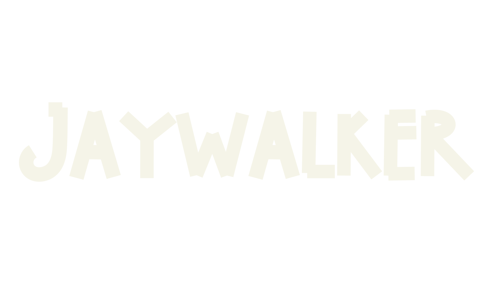 Jaywalker, calligraphy font preview