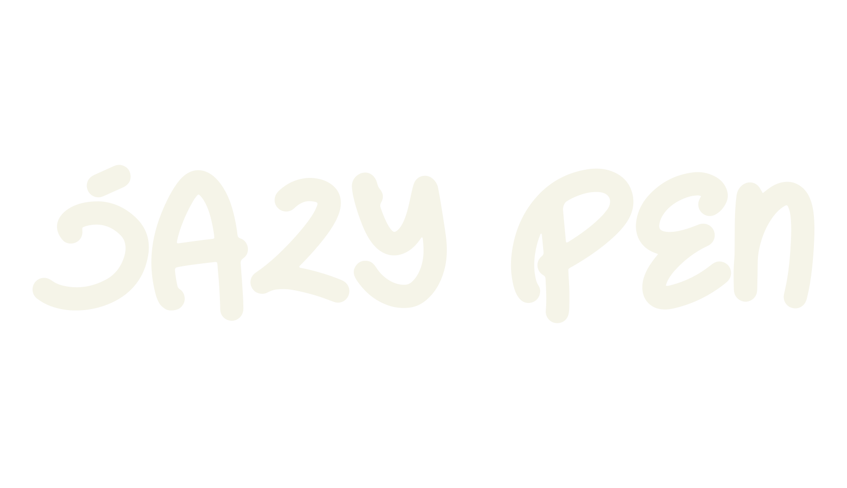 Jazy Pen, typewriter font preview