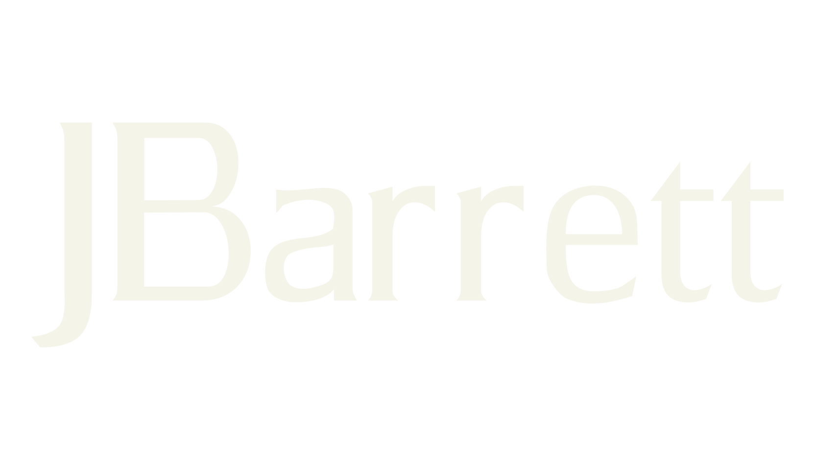 JBarrett, serif font preview