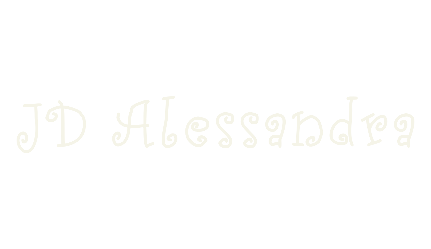 JD Alessandra, fancy font preview
