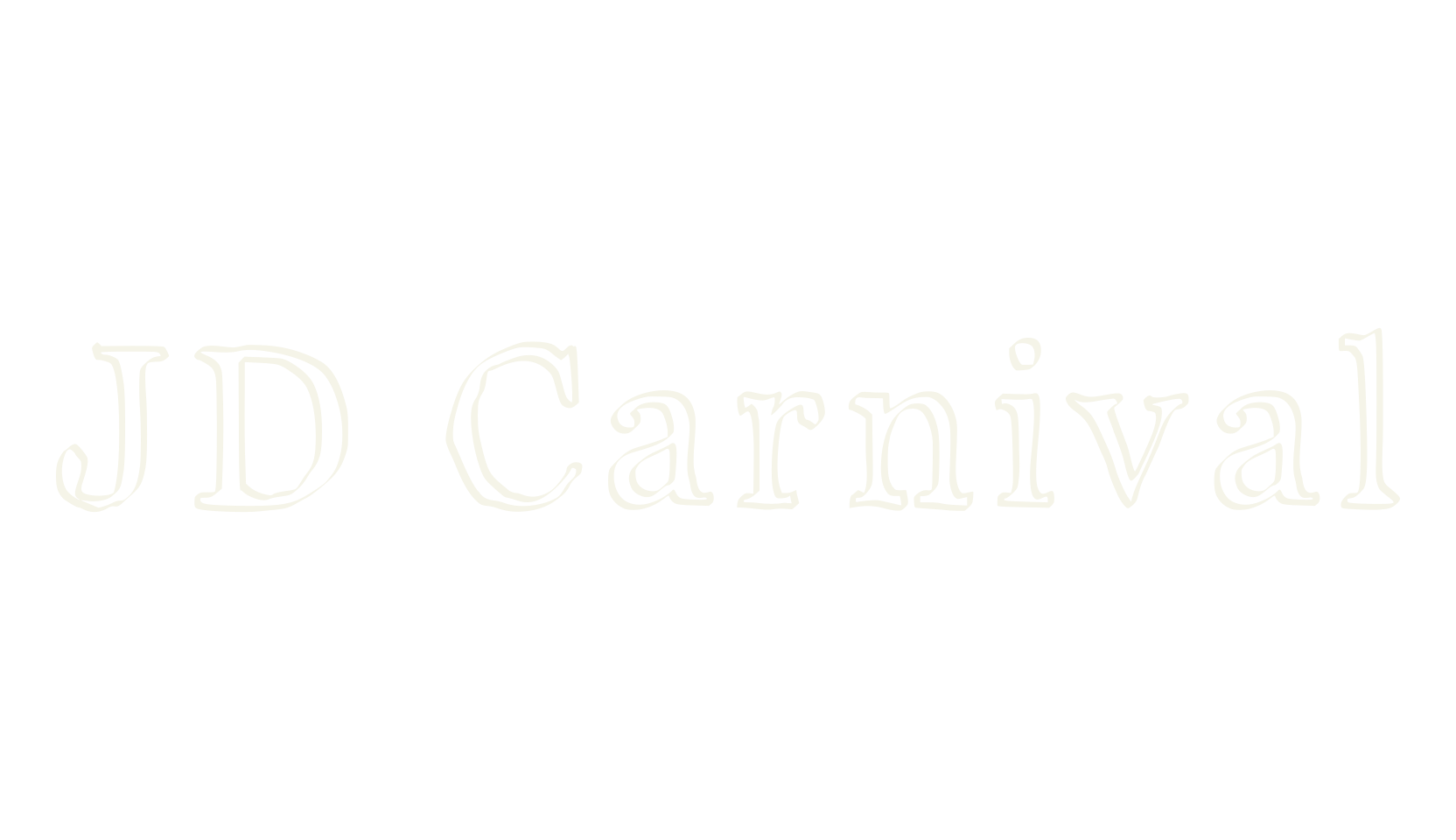 JD Carnival, outline font preview