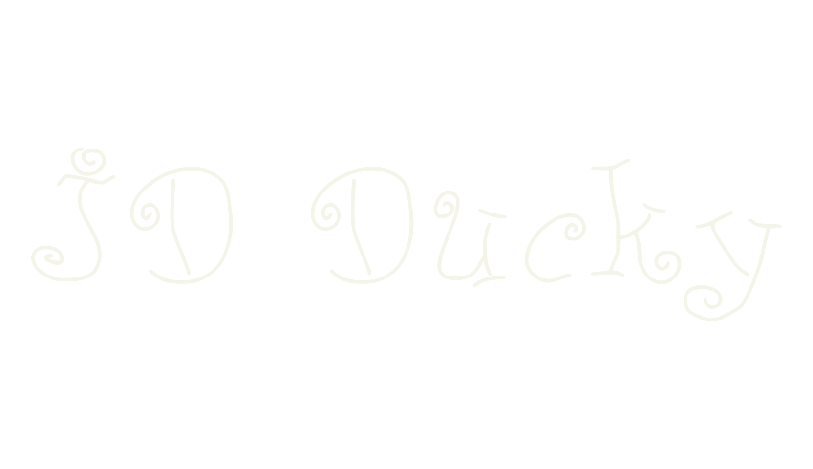 JD Ducky, fancy font preview