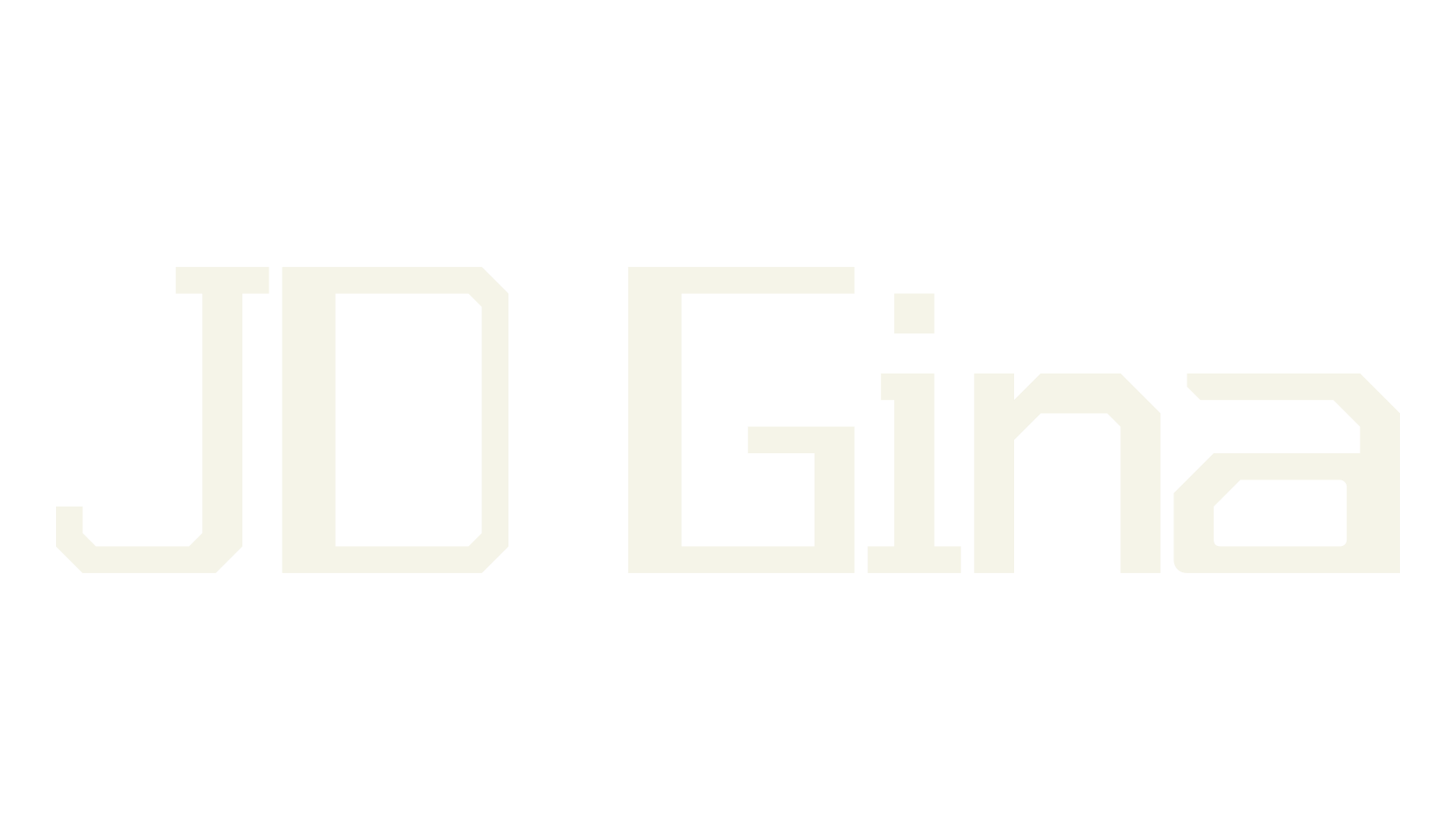 JD Gina, modern font preview